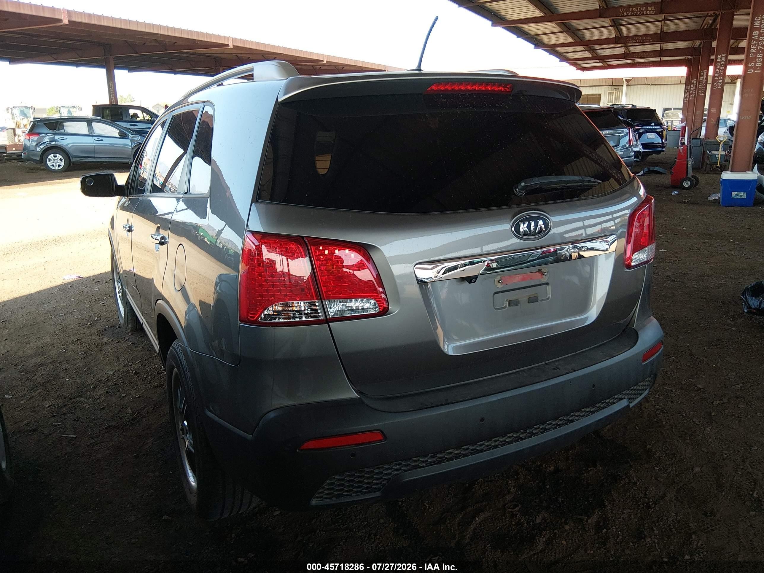 2012 Kia Sorento Ex Gray vin: 5XYKU3A60CG290580
