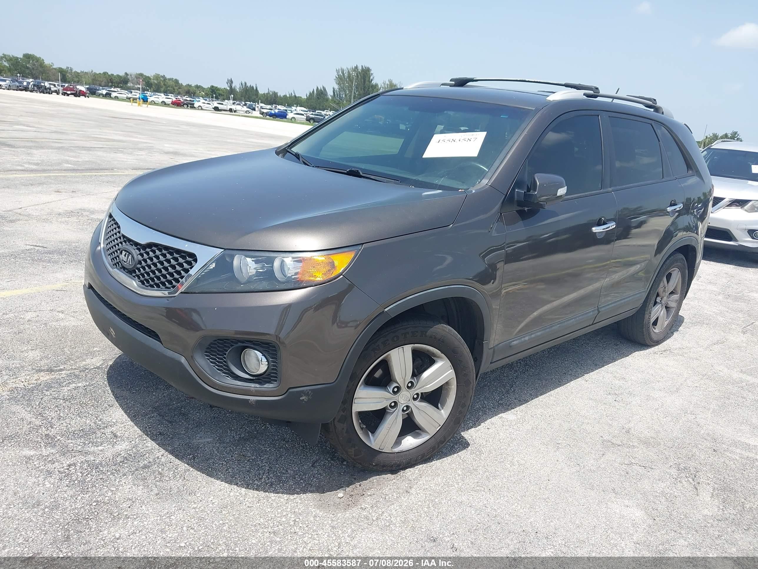 2013 Kia Sorento Ex Dark Brown vin: 5XYKU3A60DG343022