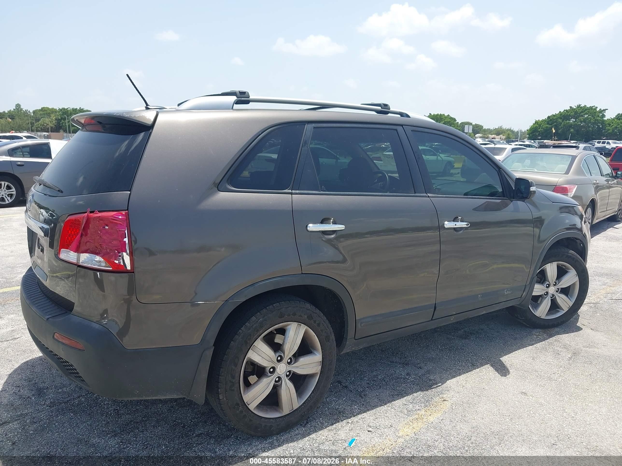 2013 Kia Sorento Ex Dark Brown vin: 5XYKU3A60DG343022