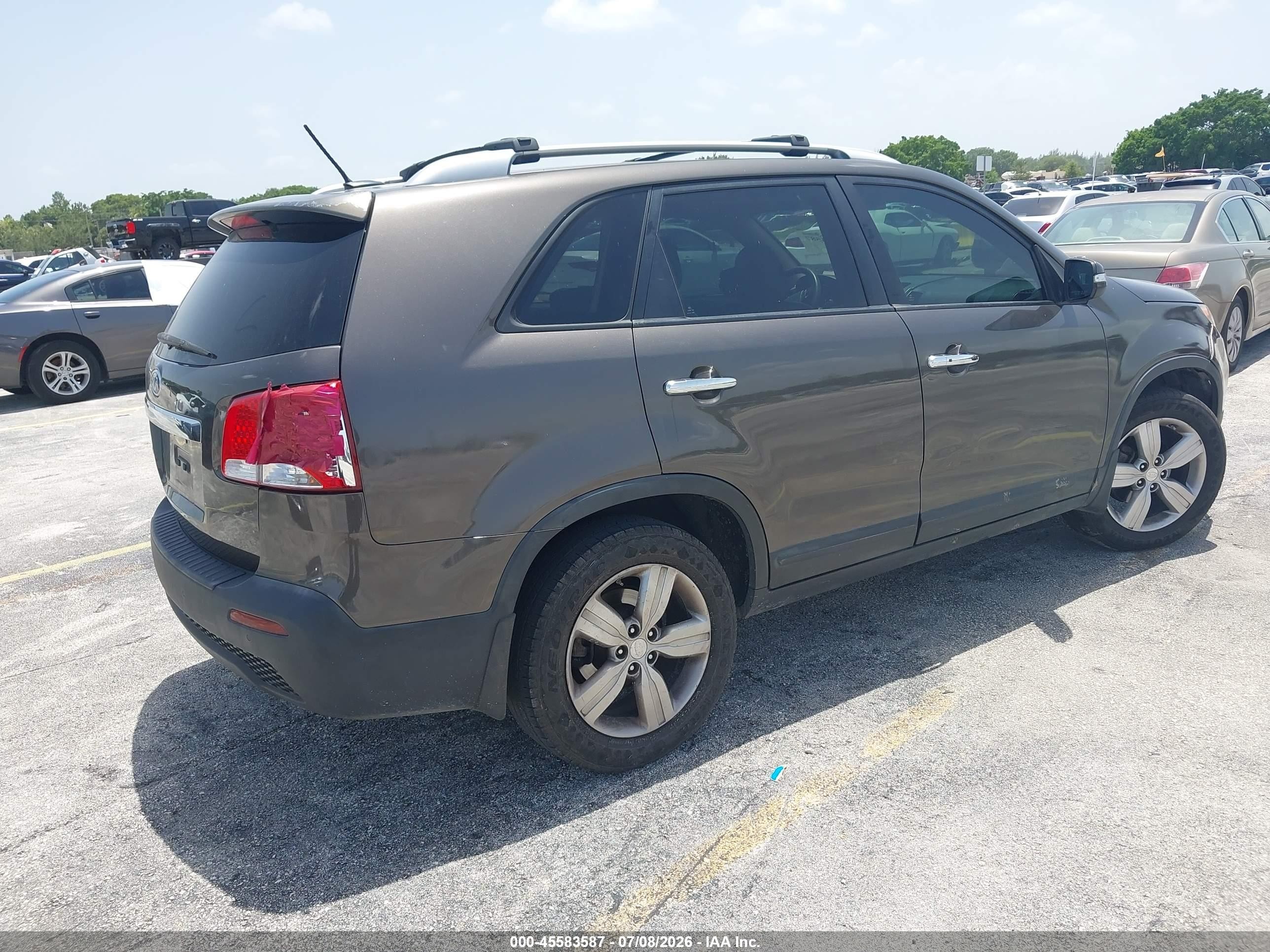 2013 Kia Sorento Ex Dark Brown vin: 5XYKU3A60DG343022
