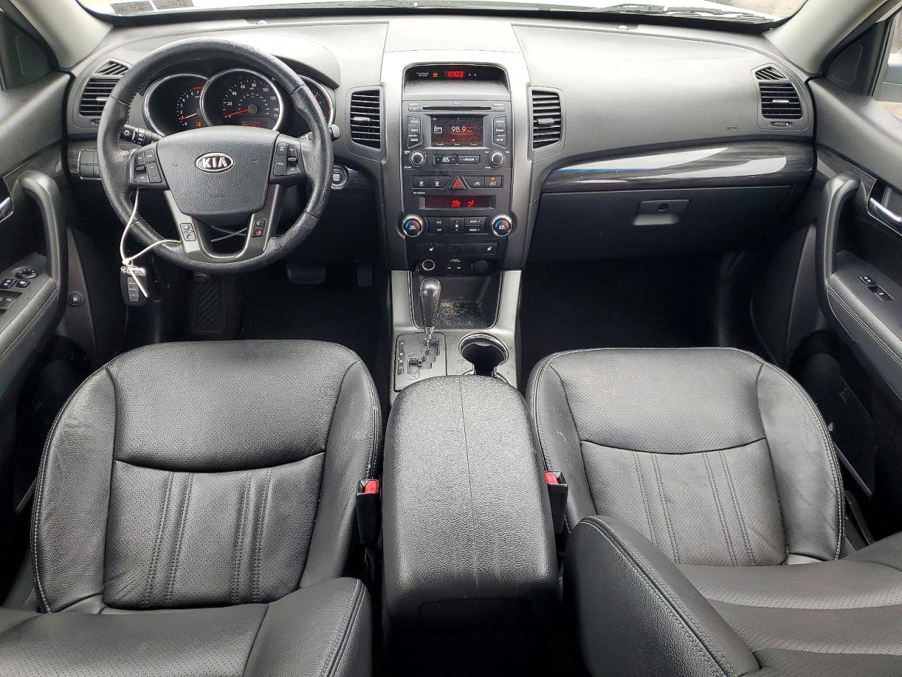 2013 Kia Sorento Ex White vin: 5XYKU3A61DG386896