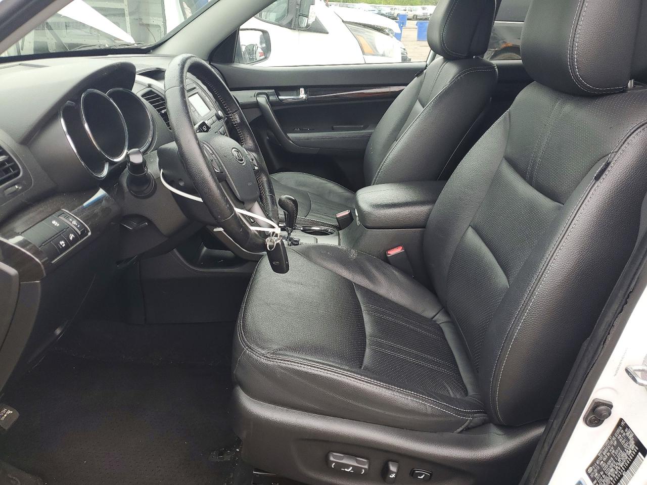 2013 Kia Sorento Ex White vin: 5XYKU3A61DG386896