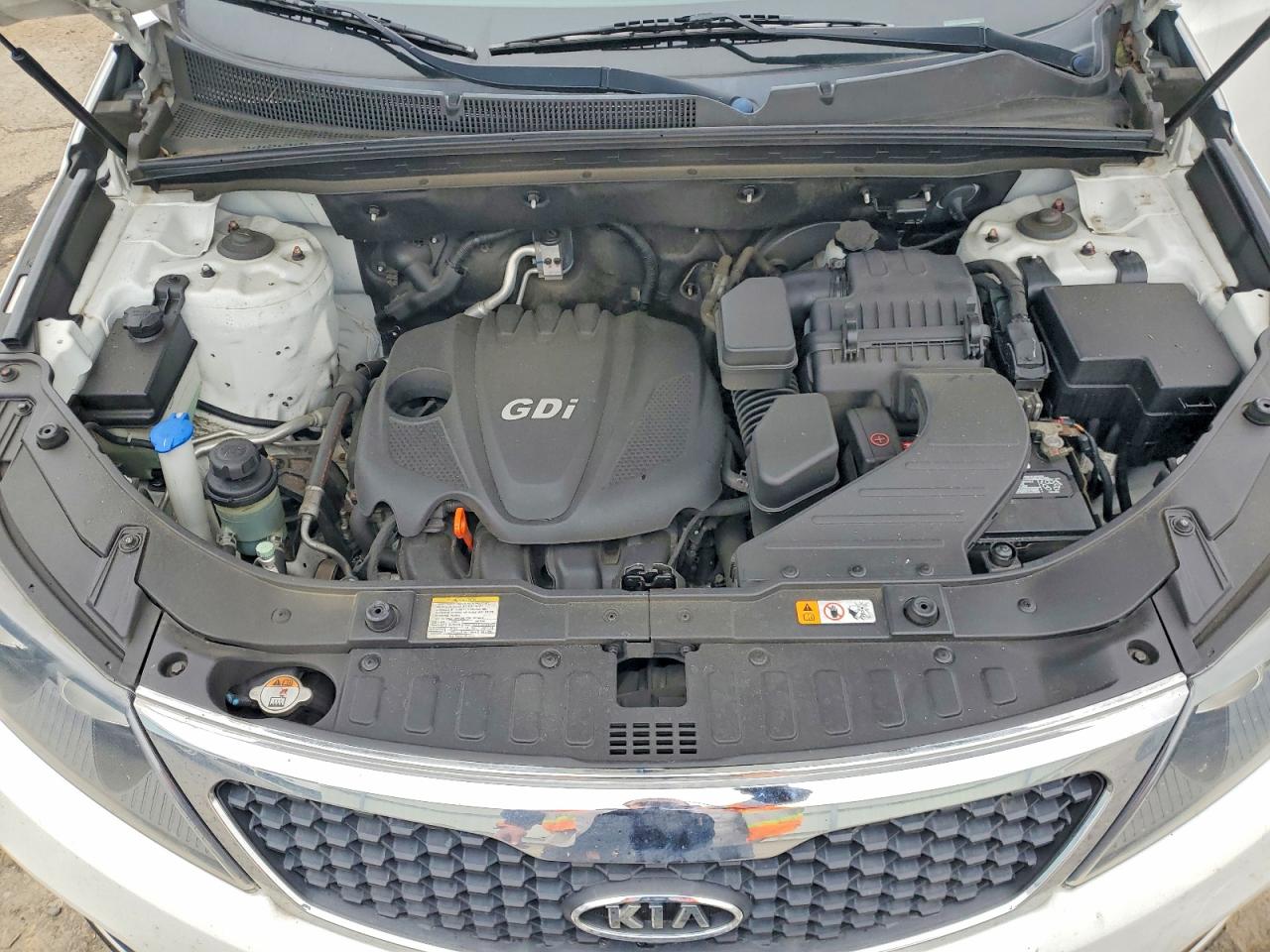 2013 Kia Sorento Ex White vin: 5XYKU3A61DG386896