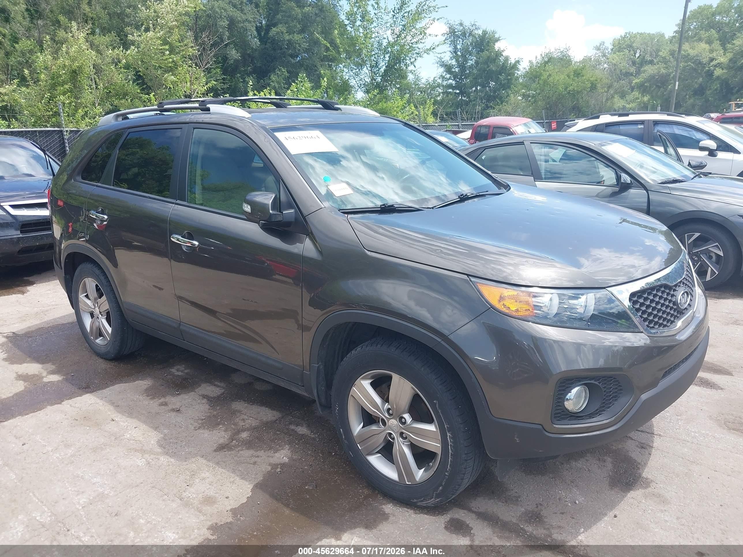 2013 Kia Sorento Ex Brown vin: 5XYKU3A61DG407794
