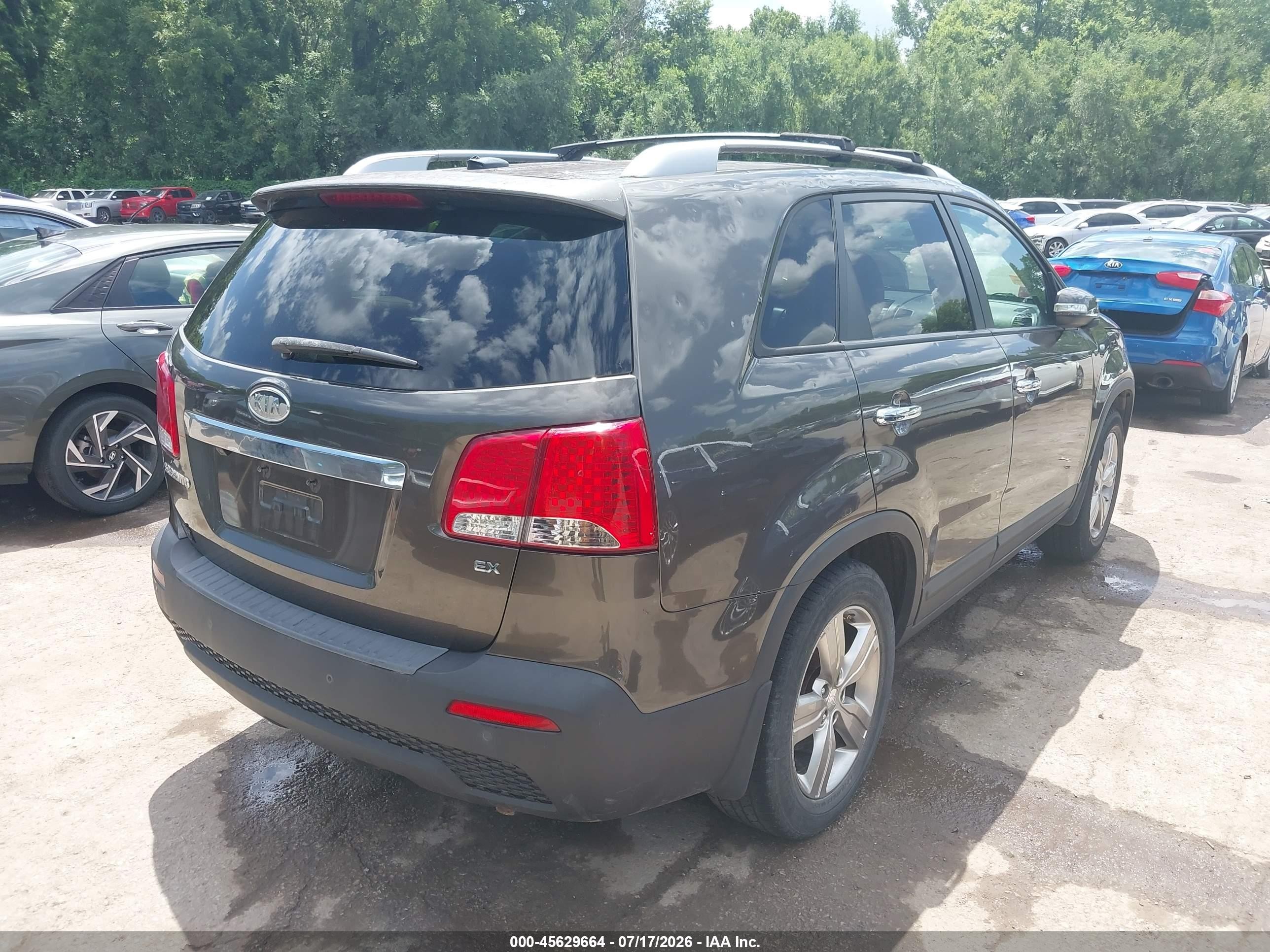 2013 Kia Sorento Ex Brown vin: 5XYKU3A61DG407794