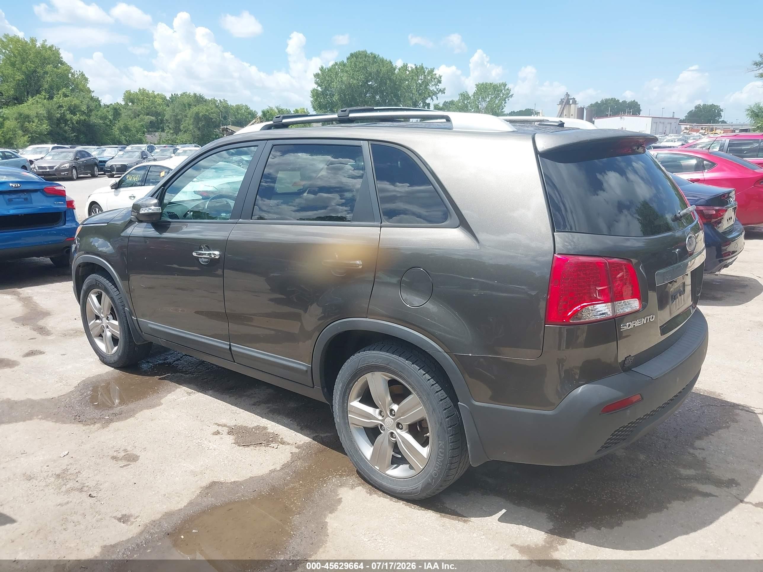 2013 Kia Sorento Ex Brown vin: 5XYKU3A61DG407794