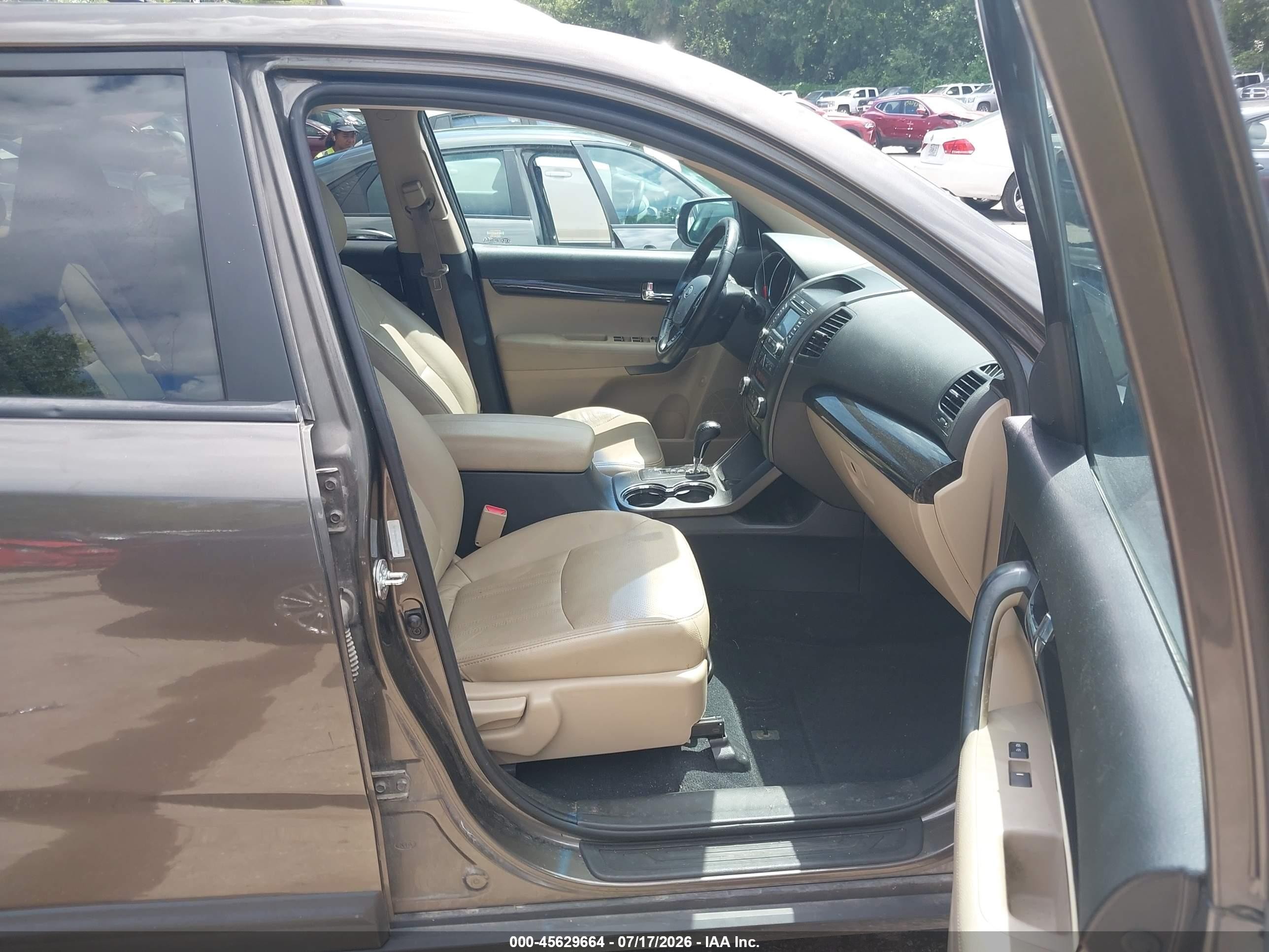 2013 Kia Sorento Ex Brown vin: 5XYKU3A61DG407794