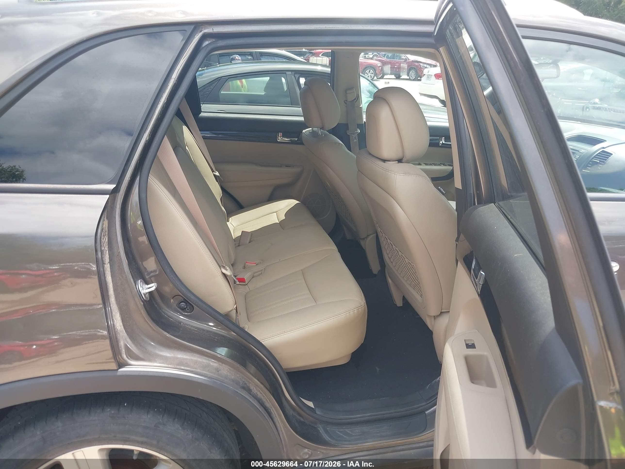 2013 Kia Sorento Ex Brown vin: 5XYKU3A61DG407794