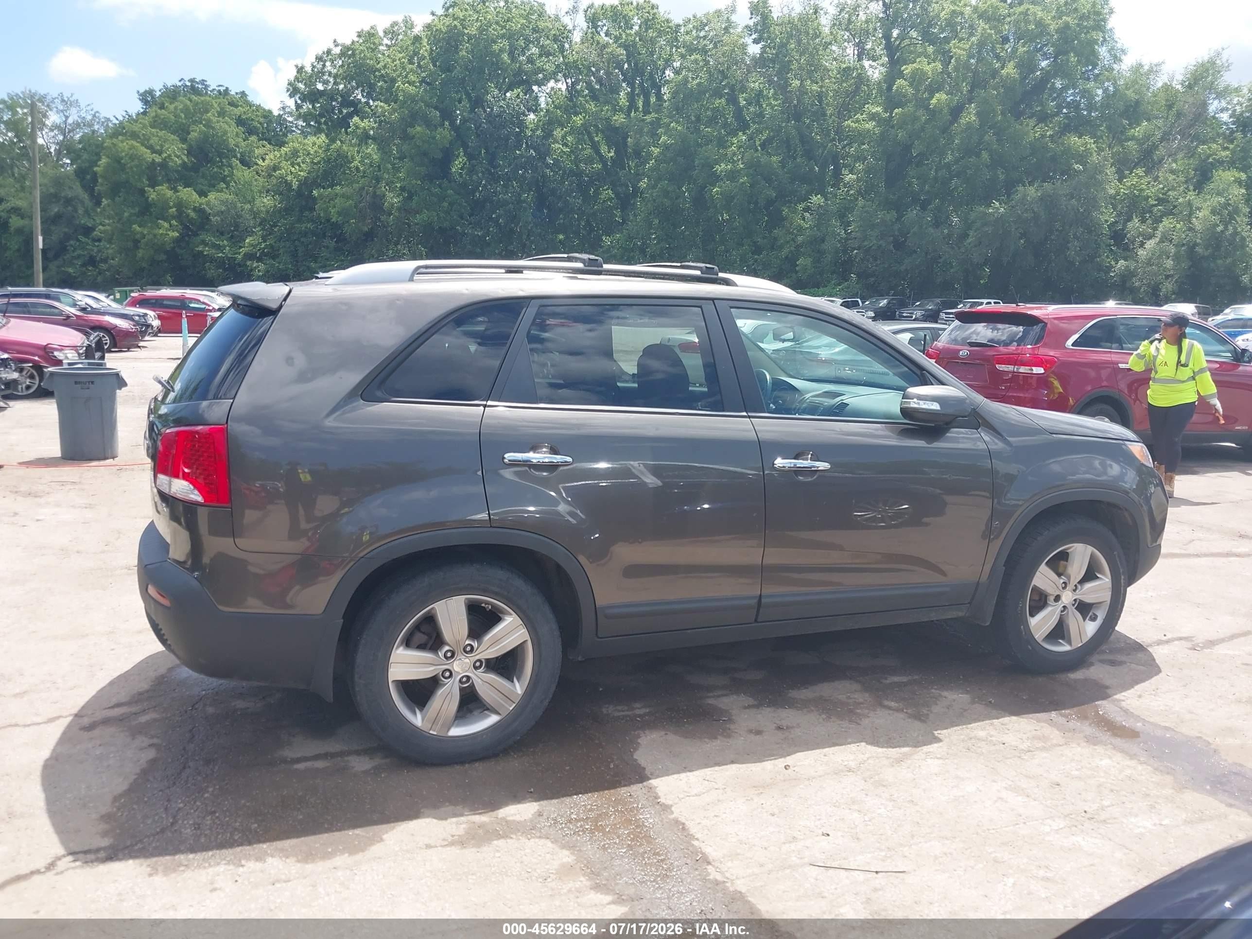 2013 Kia Sorento Ex Brown vin: 5XYKU3A61DG407794