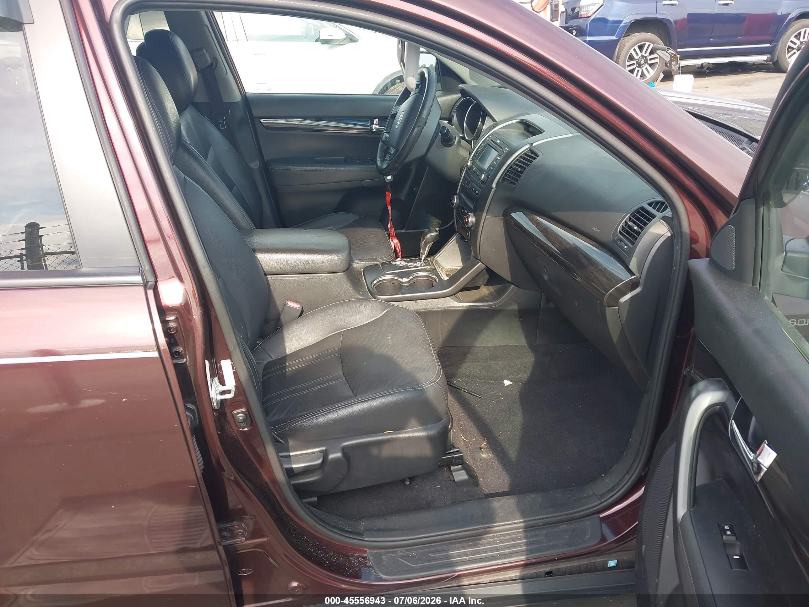 2013 Kia Sorento Ex Burgundy vin: 5XYKU3A63DG373552