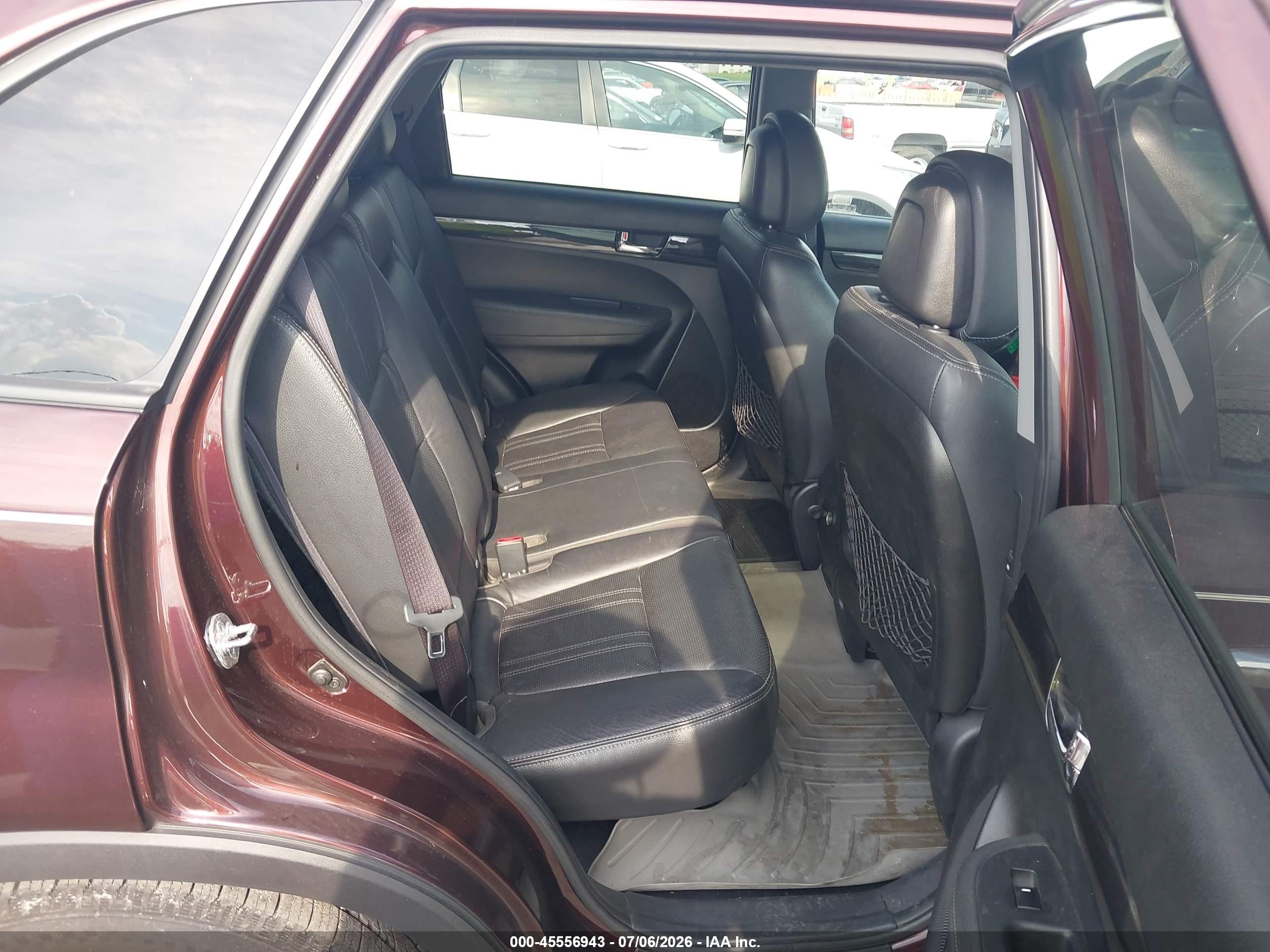 2013 Kia Sorento Ex Burgundy vin: 5XYKU3A63DG373552