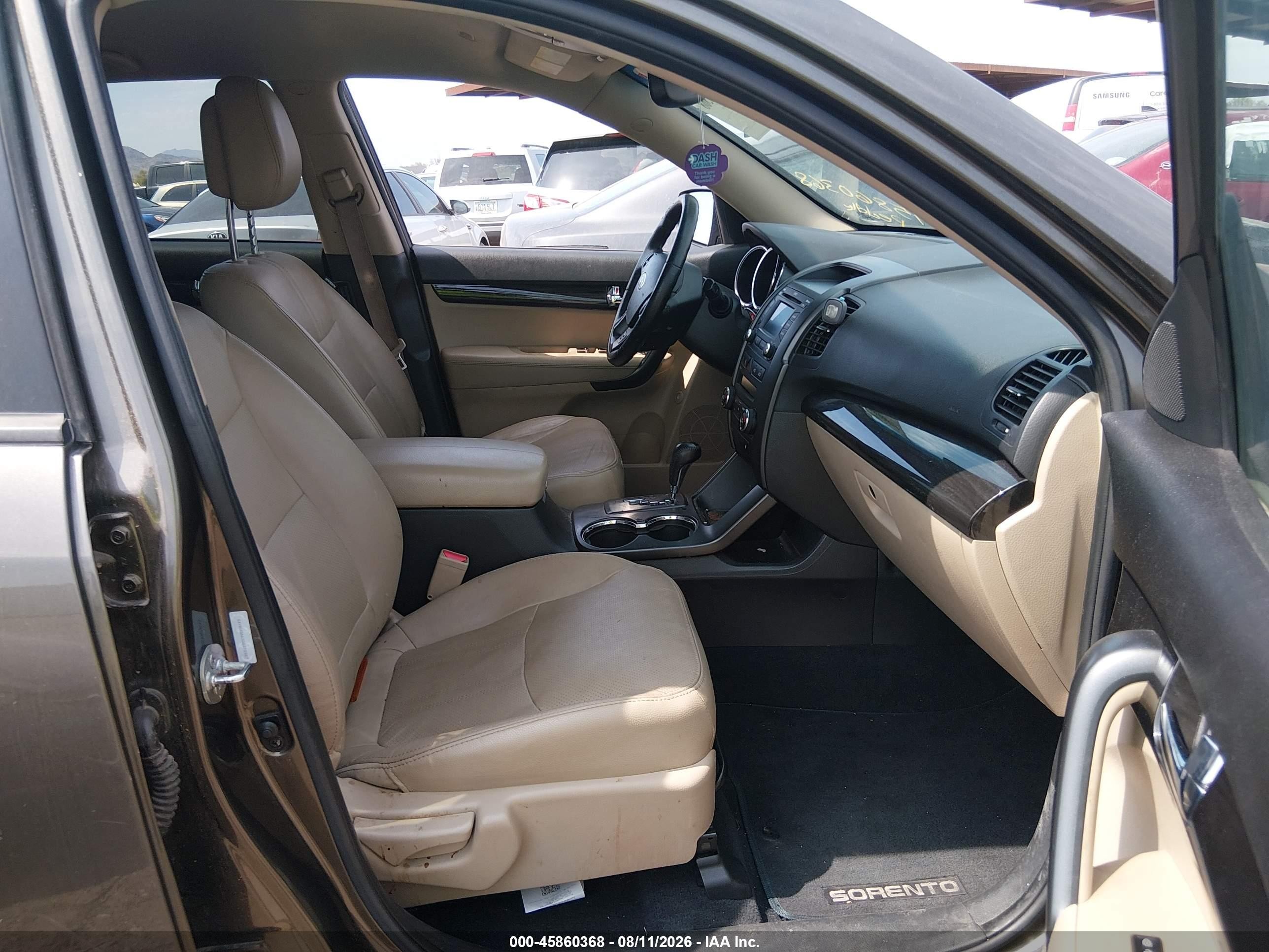 2013 Kia Sorento Ex Brown vin: 5XYKU3A63DG378587