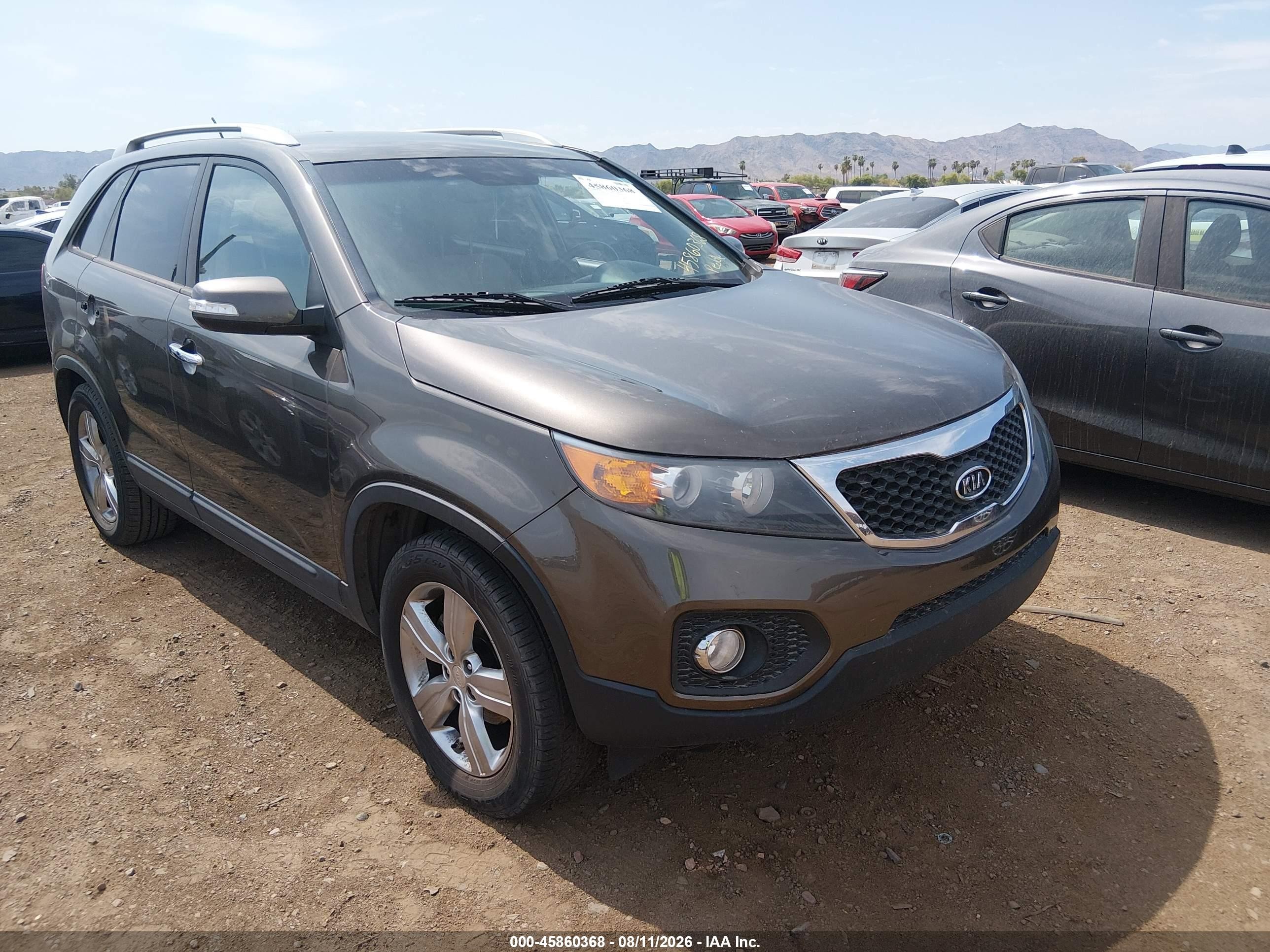 2013 Kia Sorento Ex Brown vin: 5XYKU3A63DG378587