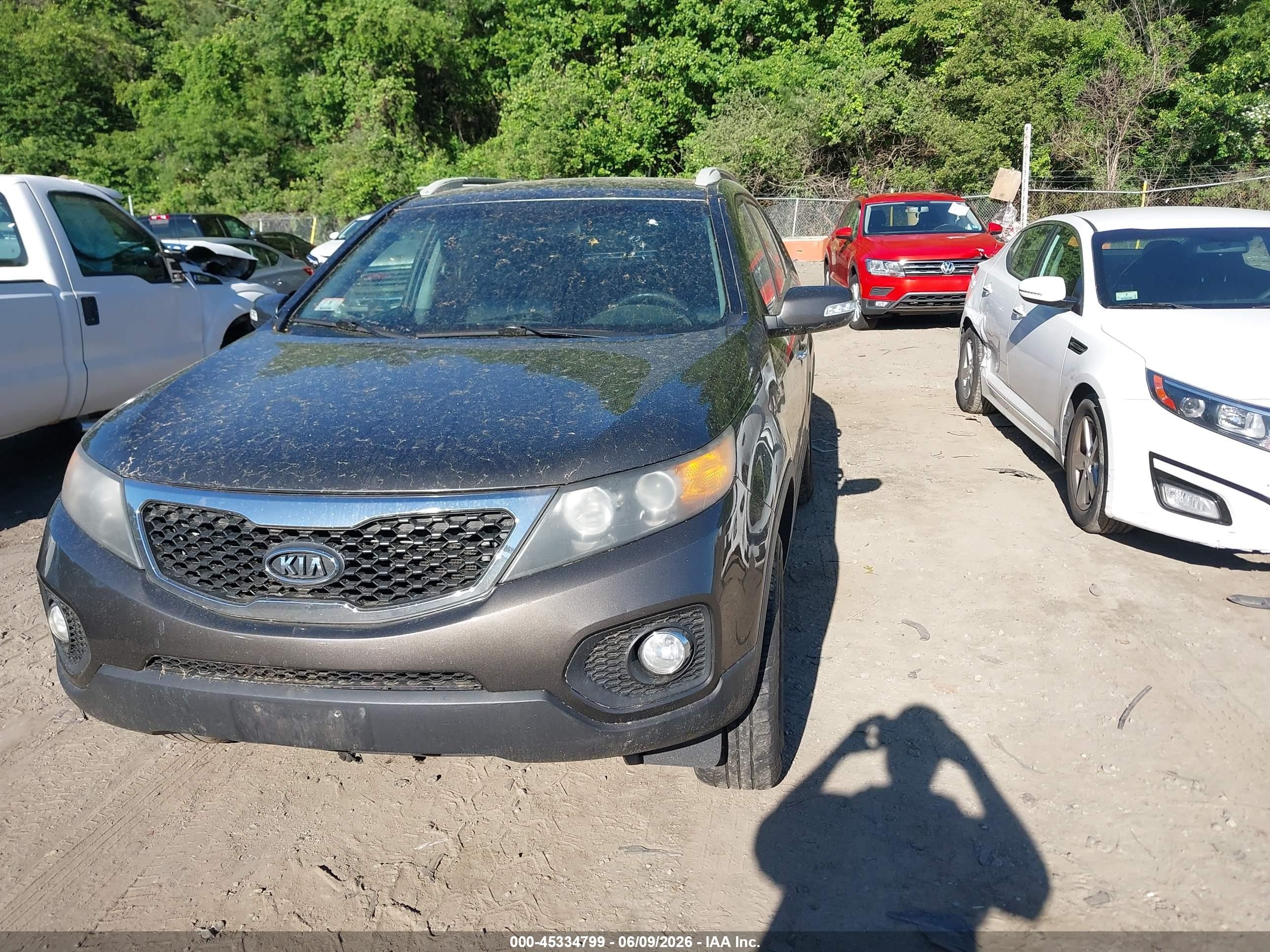 2012 Kia Sorento Ex Gray vin: 5XYKU3A64CG305923