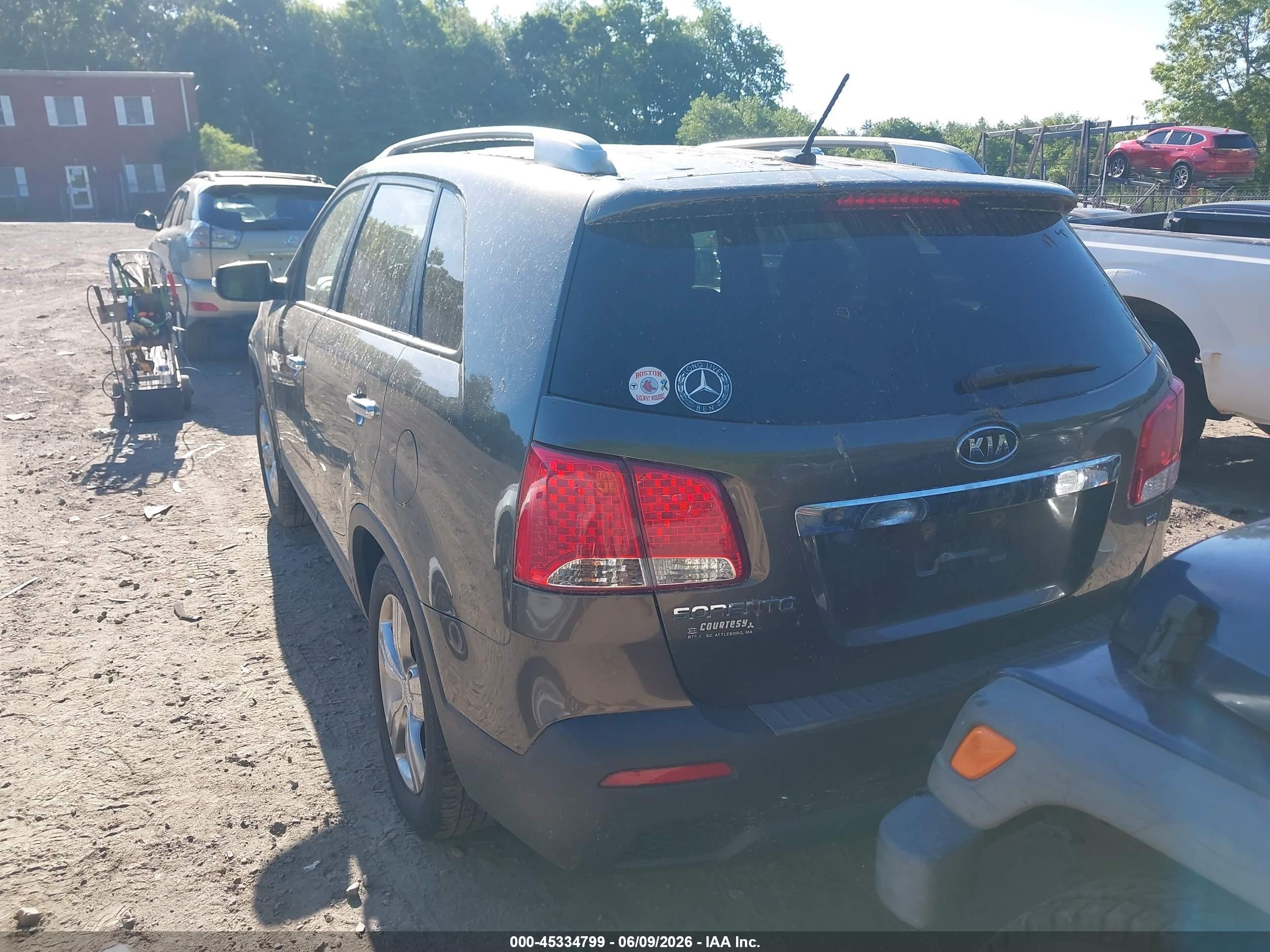 2012 Kia Sorento Ex Gray vin: 5XYKU3A64CG305923