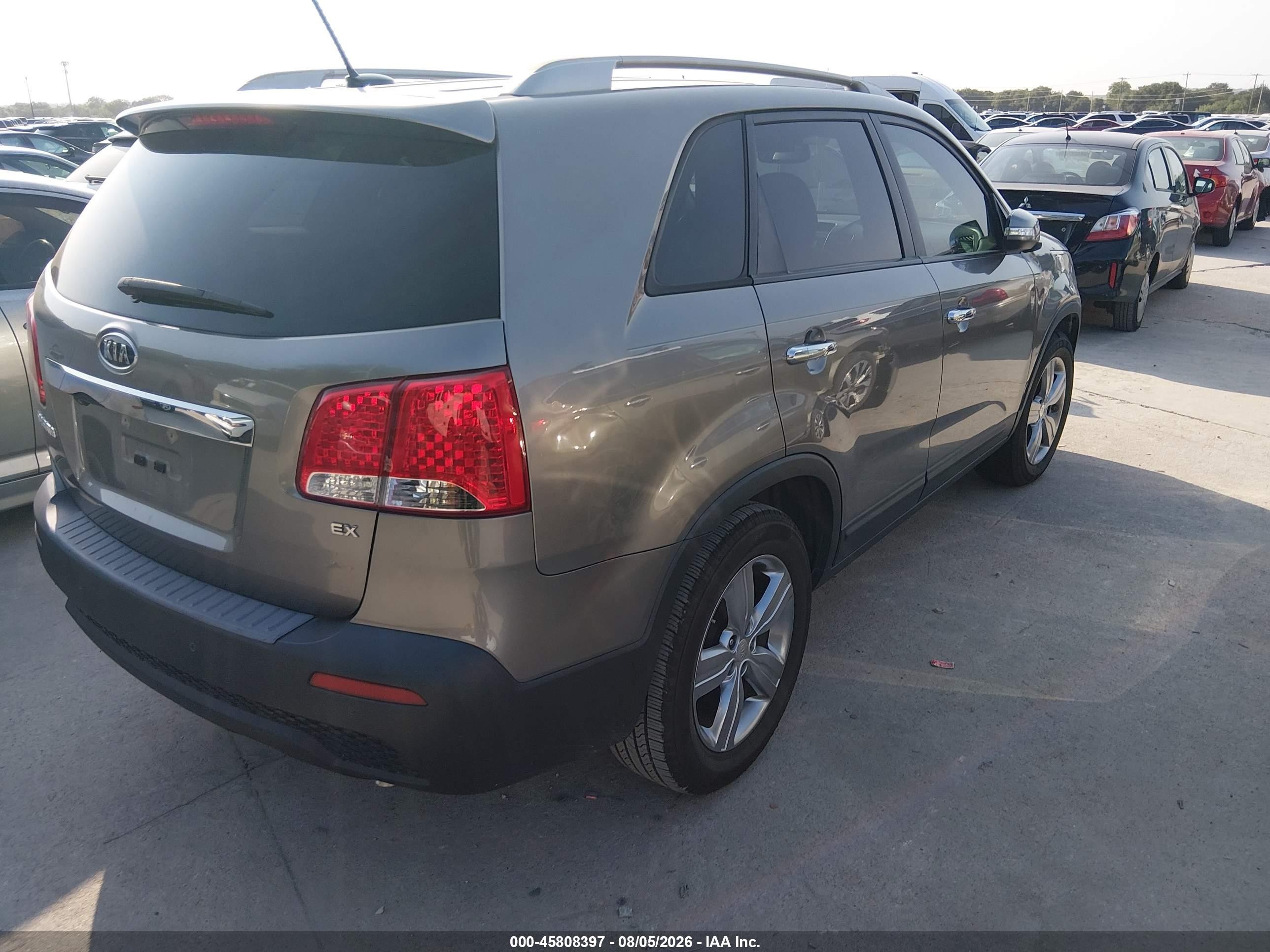 2013 Kia Sorento Ex Gray vin: 5XYKU3A64DG332282