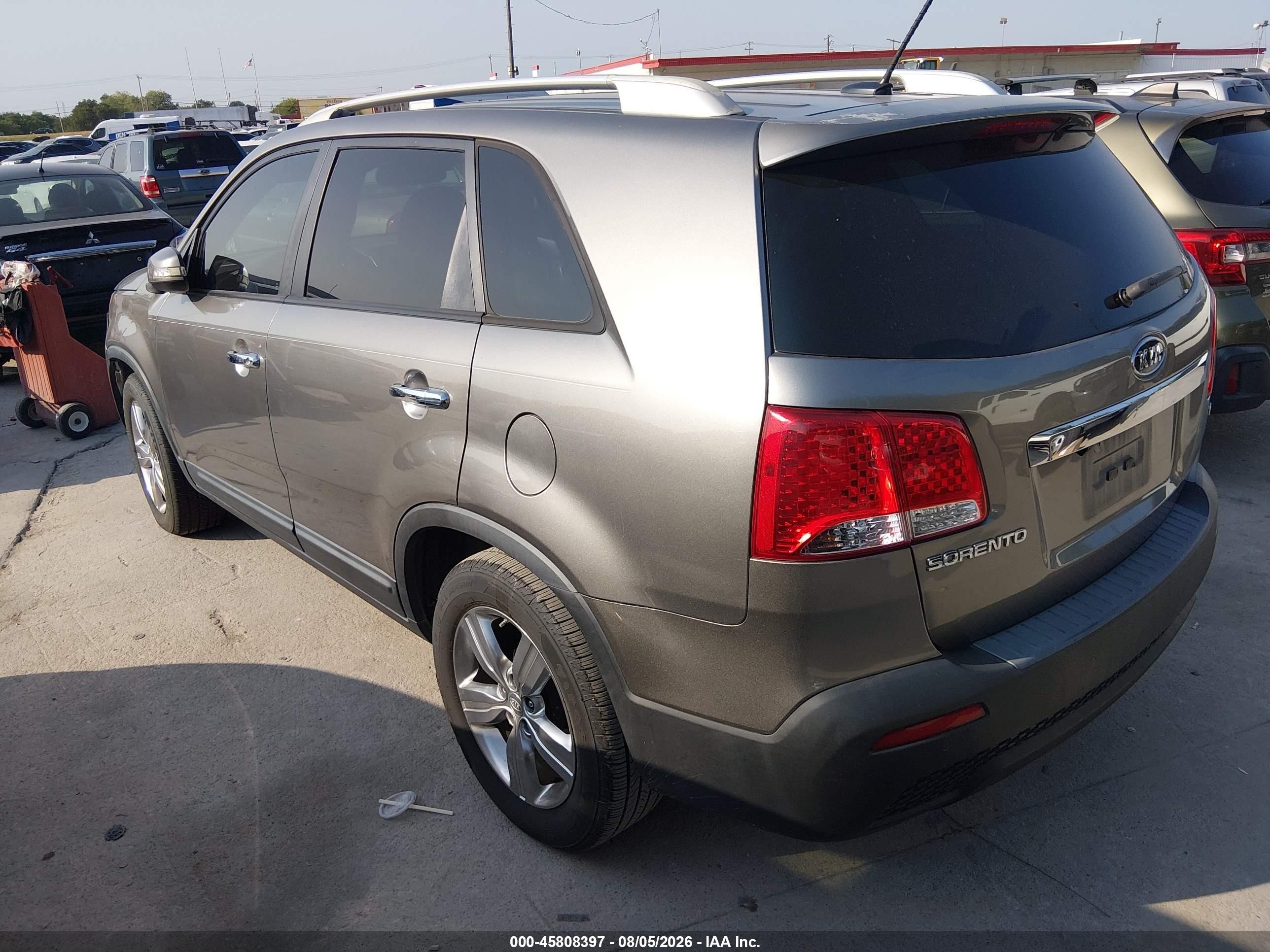 2013 Kia Sorento Ex Gray vin: 5XYKU3A64DG332282
