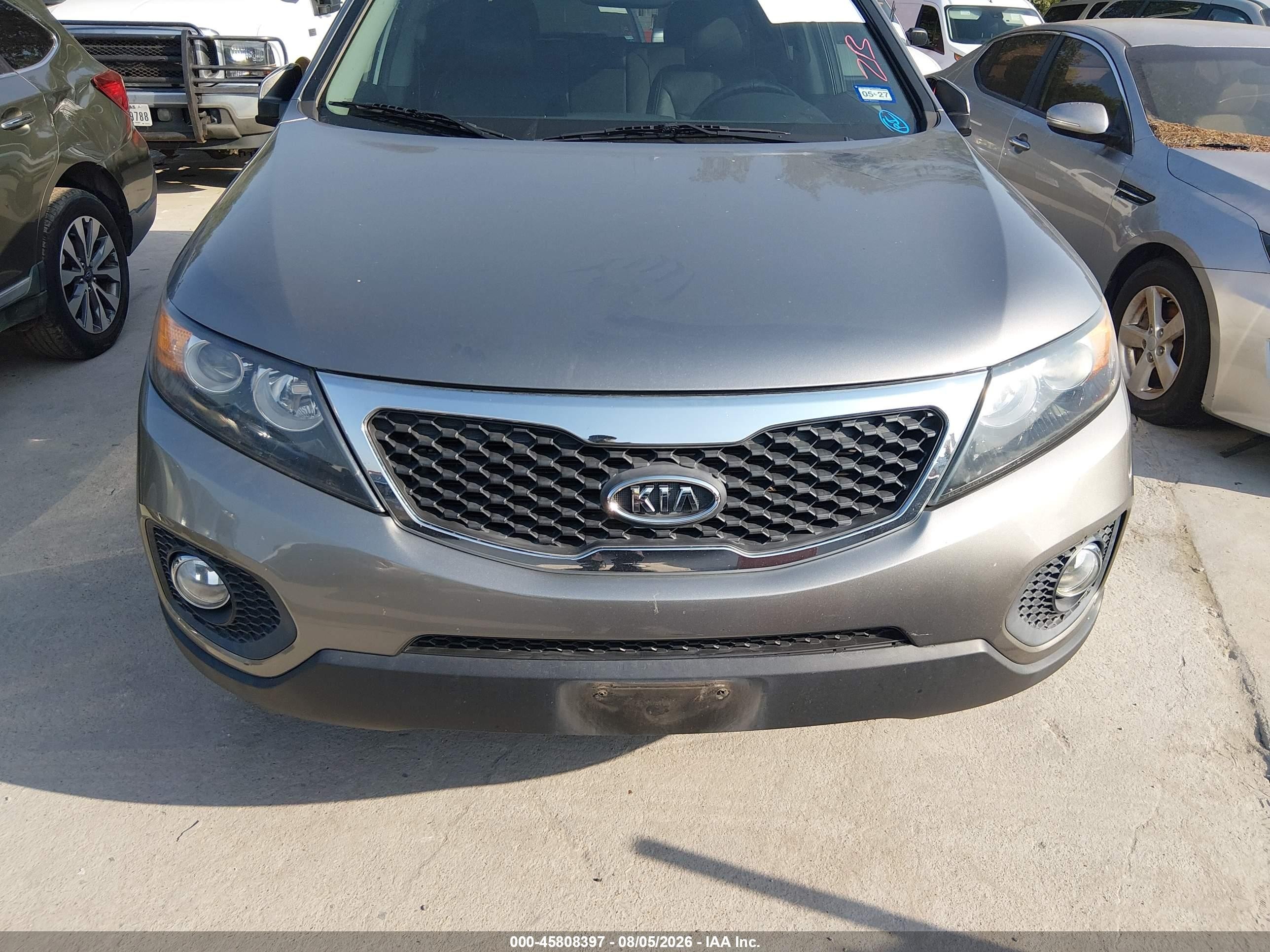 2013 Kia Sorento Ex Gray vin: 5XYKU3A64DG332282