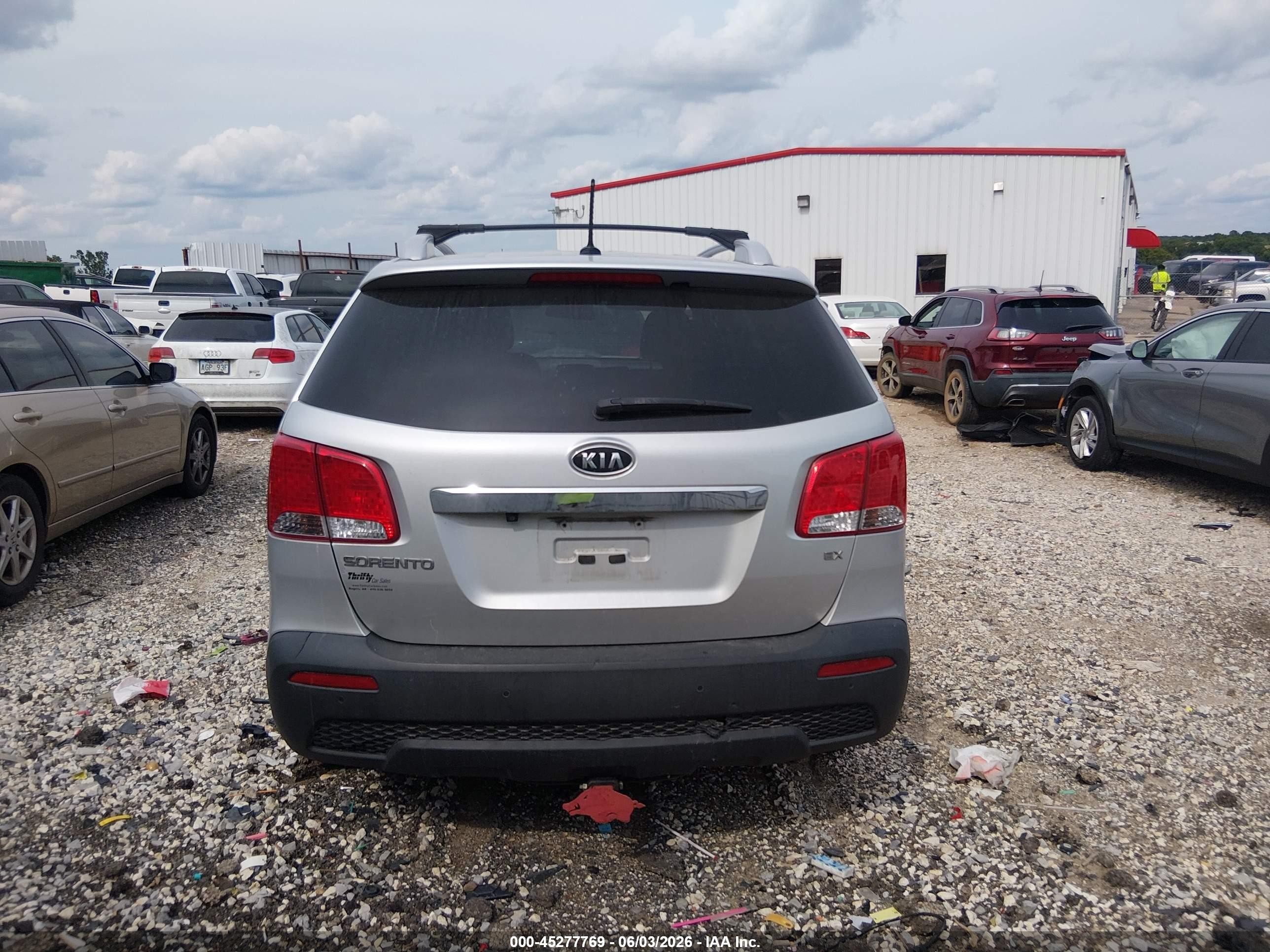 2013 Kia Sorento Ex Silver vin: 5XYKU3A64DG370997
