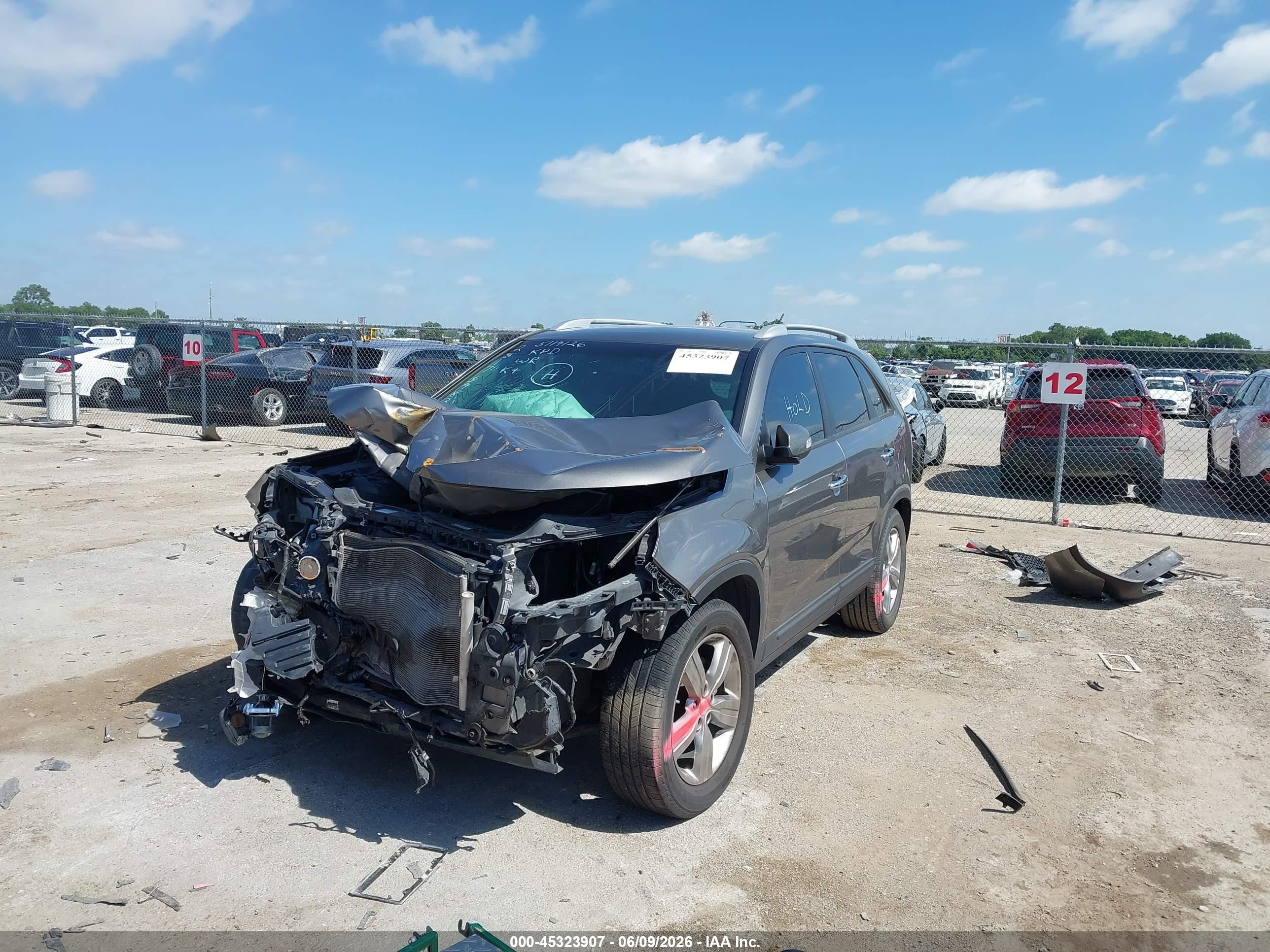 2012 Kia Sorento Ex Gray vin: 5XYKU3A65CG242606