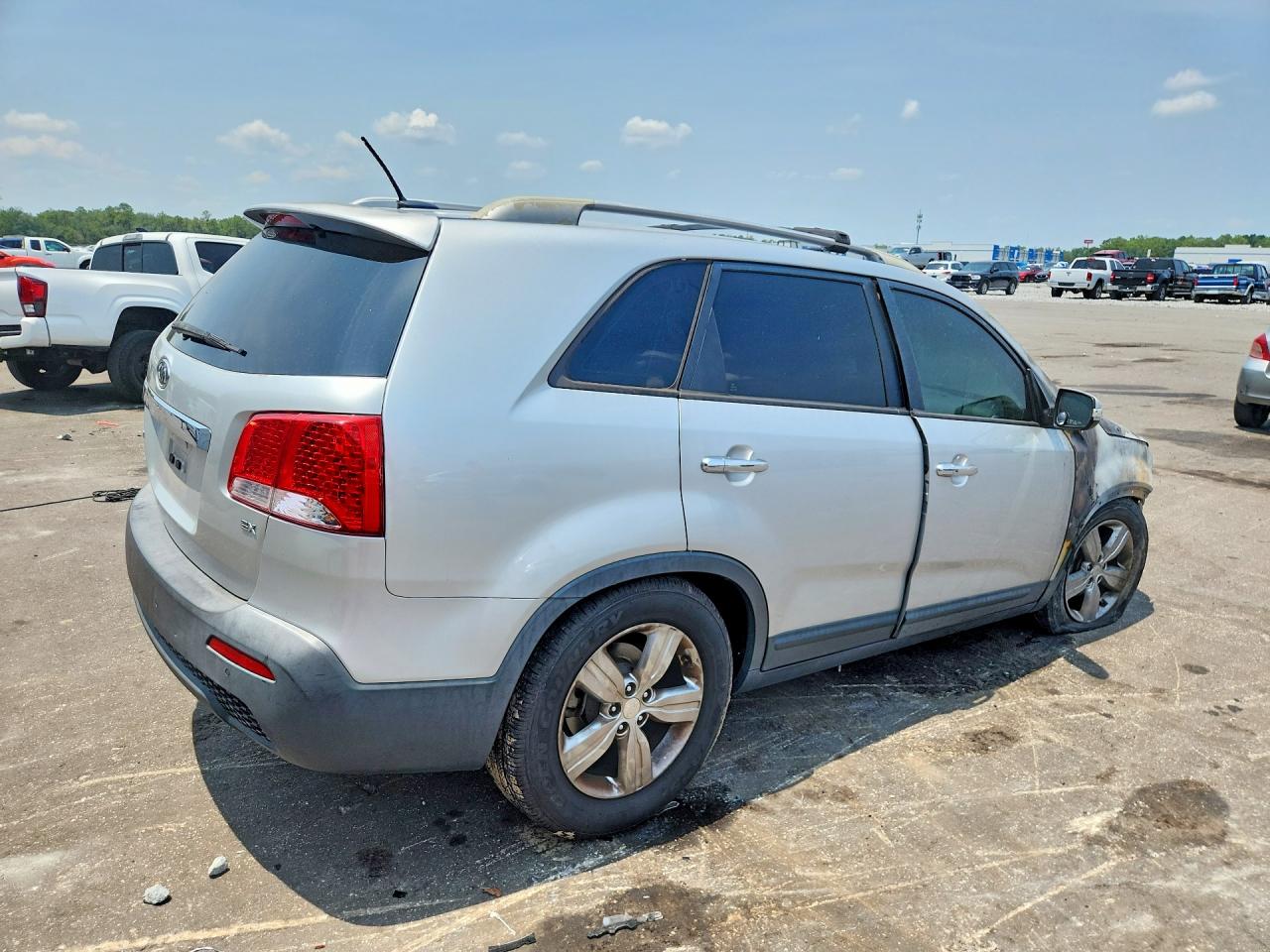2012 Kia Sorento Ex Silver vin: 5XYKU3A68CG306461