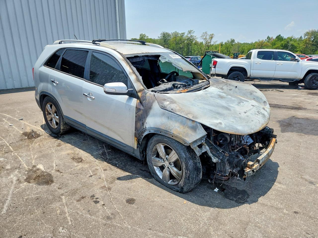 2012 Kia Sorento Ex Silver vin: 5XYKU3A68CG306461