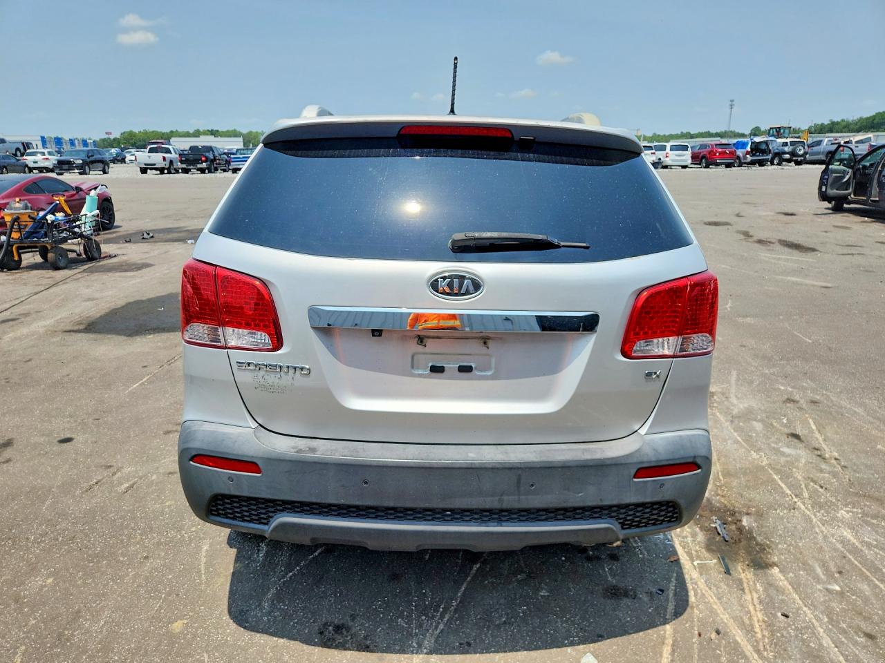 2012 Kia Sorento Ex Silver vin: 5XYKU3A68CG306461