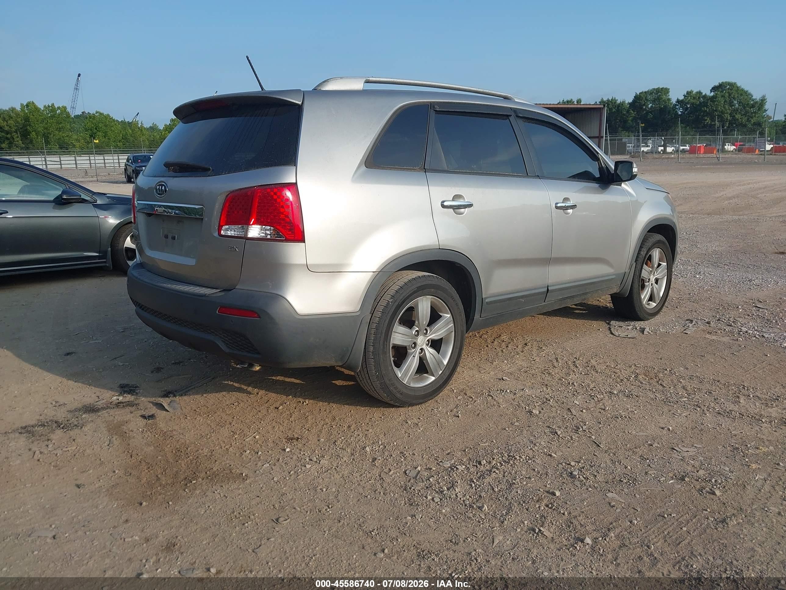2013 Kia Sorento Ex Silver vin: 5XYKU3A68DG337887