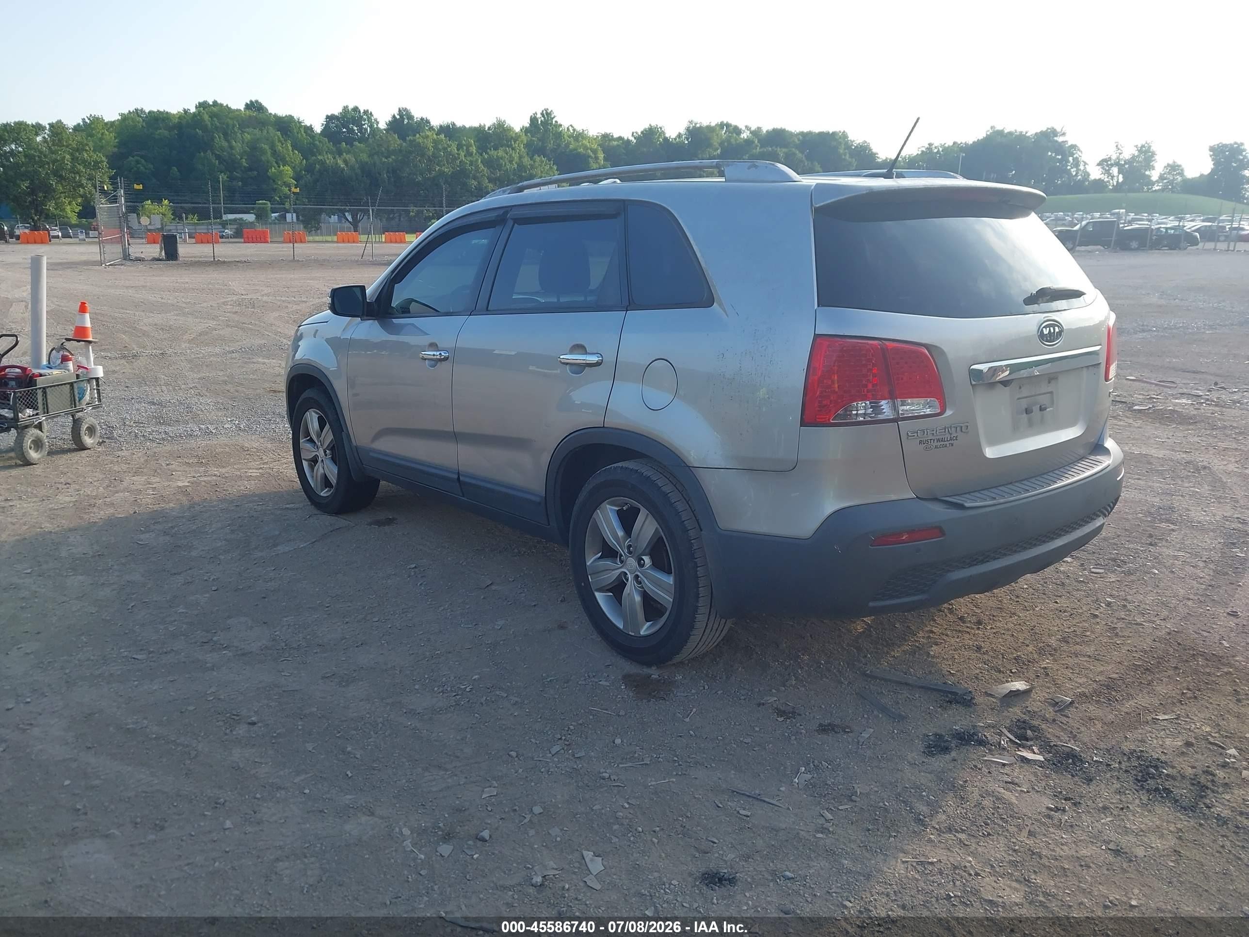 2013 Kia Sorento Ex Silver vin: 5XYKU3A68DG337887