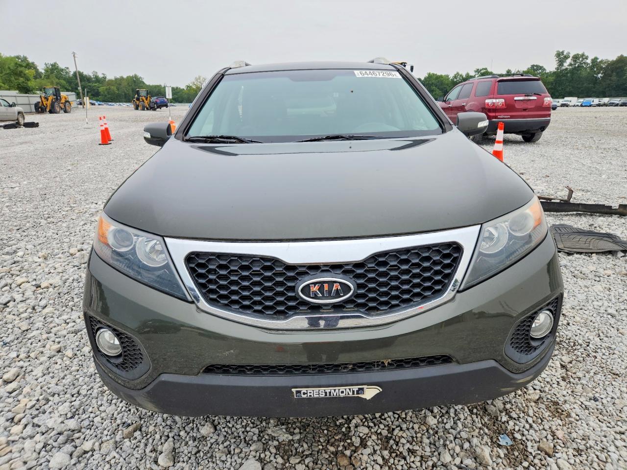 2013 Kia Sorento Ex Green vin: 5XYKU3A69DG334075