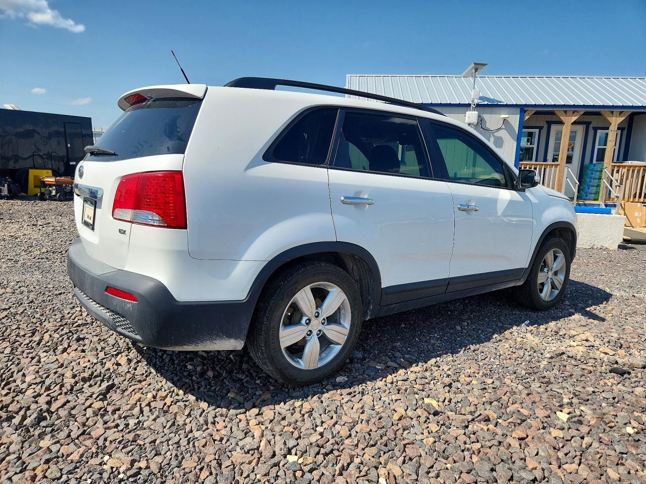 2013 Kia Sorento Ex White vin: 5XYKU3A69DG335291
