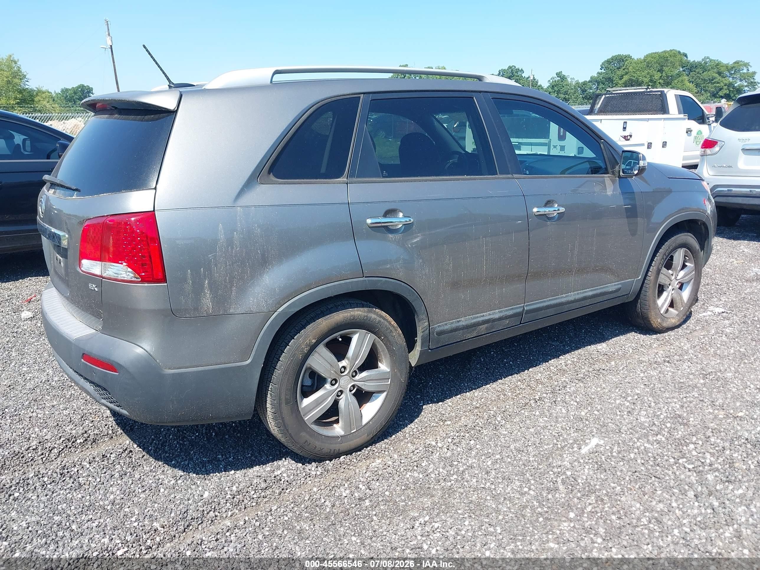 2013 Kia Sorento Ex Gray vin: 5XYKU3A6XDG385004