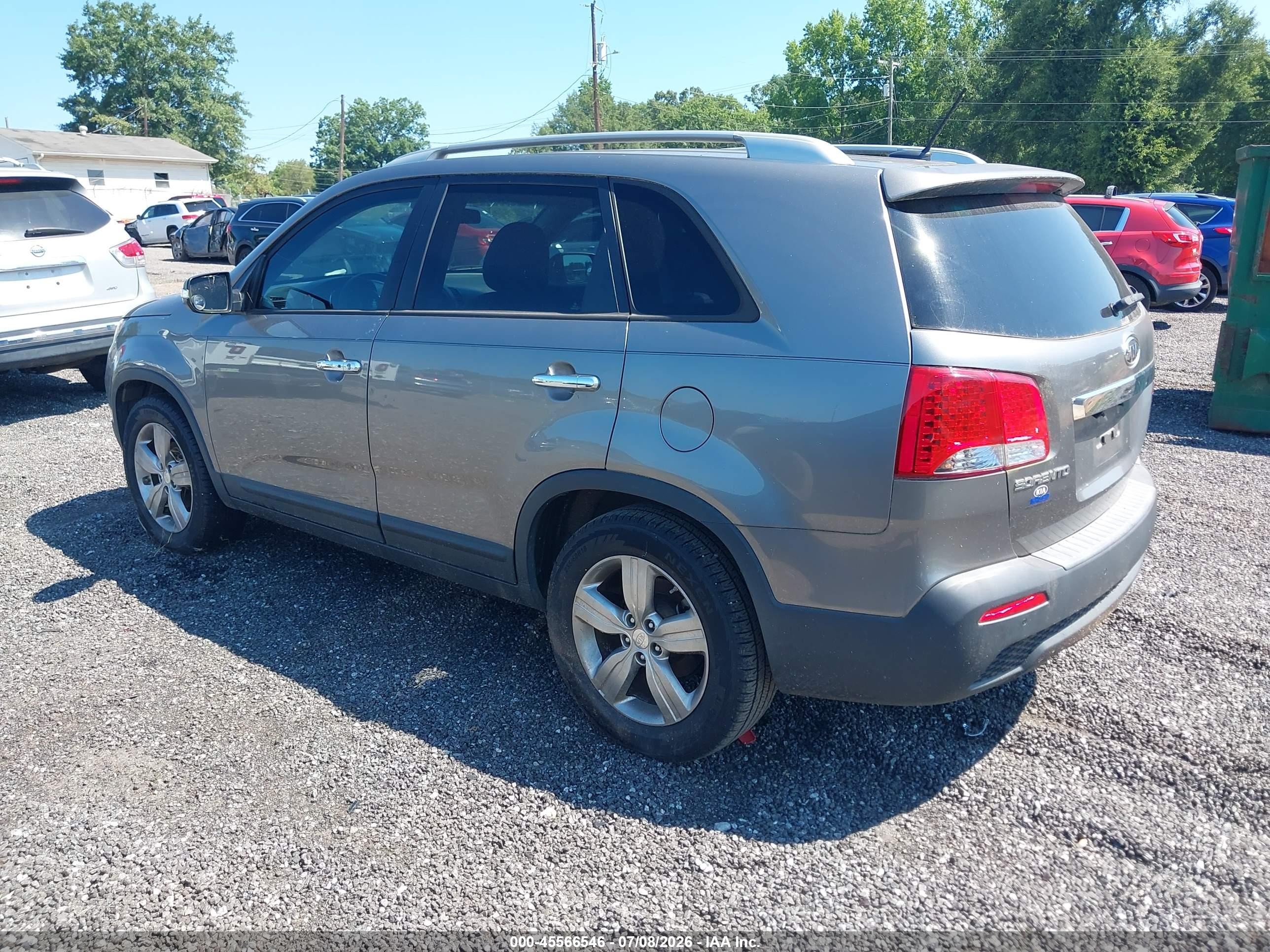 2013 Kia Sorento Ex Gray vin: 5XYKU3A6XDG385004