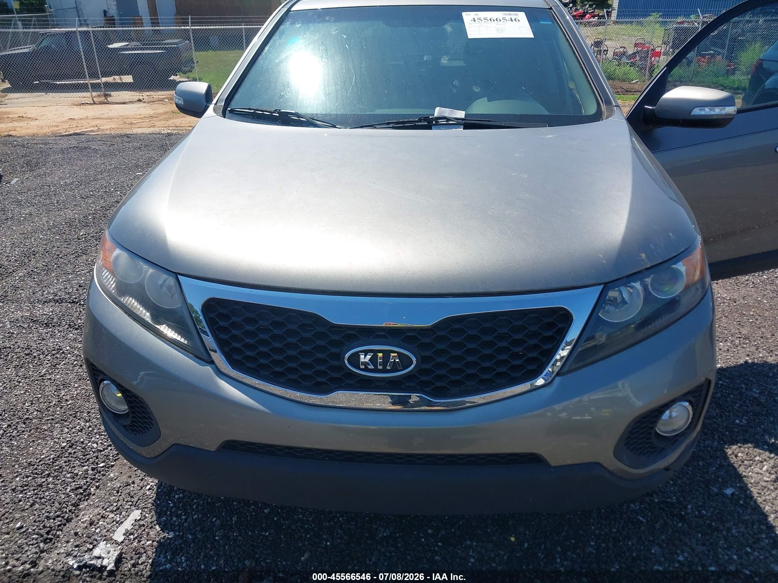 2013 Kia Sorento Ex Gray vin: 5XYKU3A6XDG385004