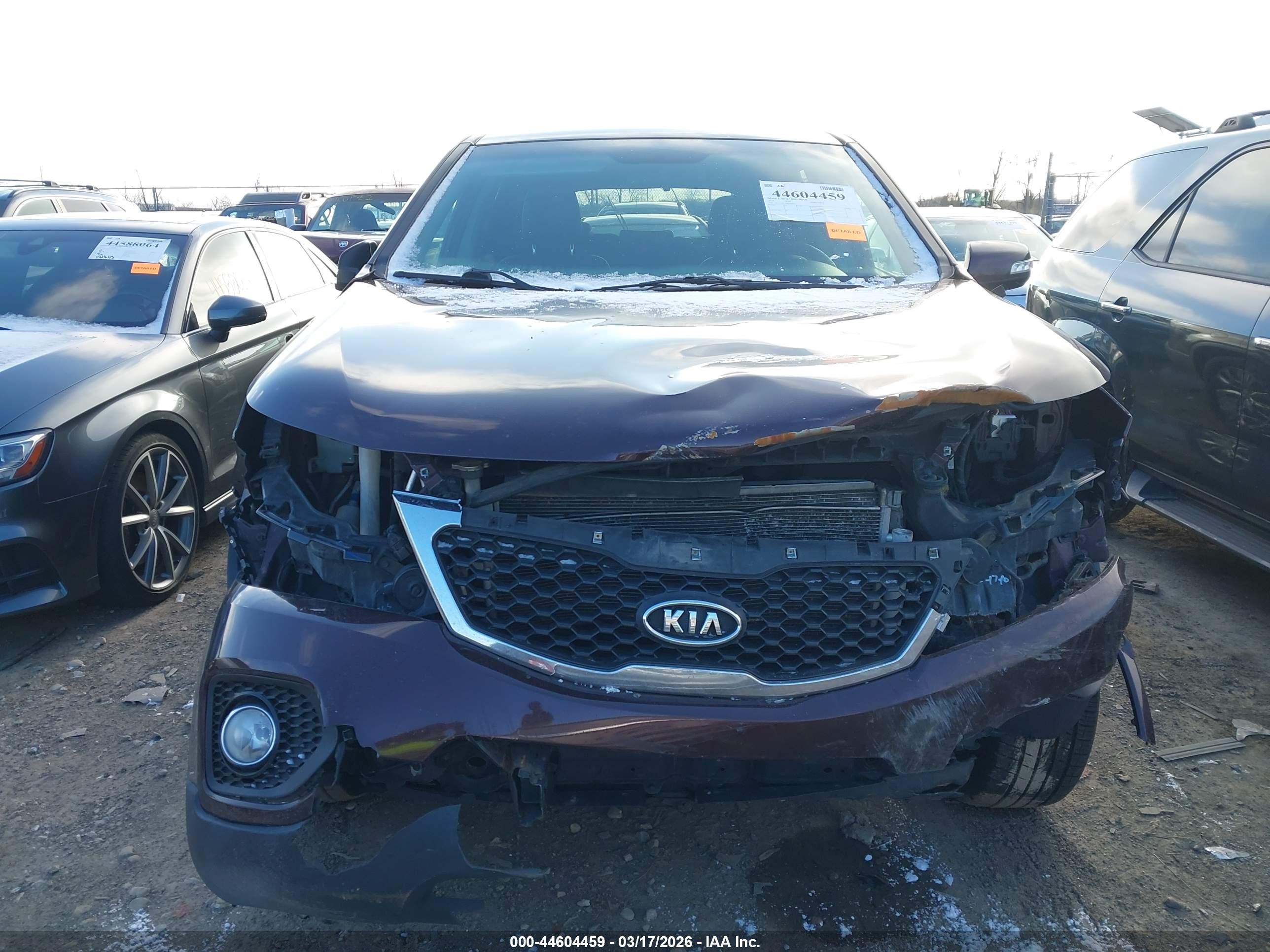 2011 Kia Sorento Ex Maroon vin: 5XYKU4A10BG030477