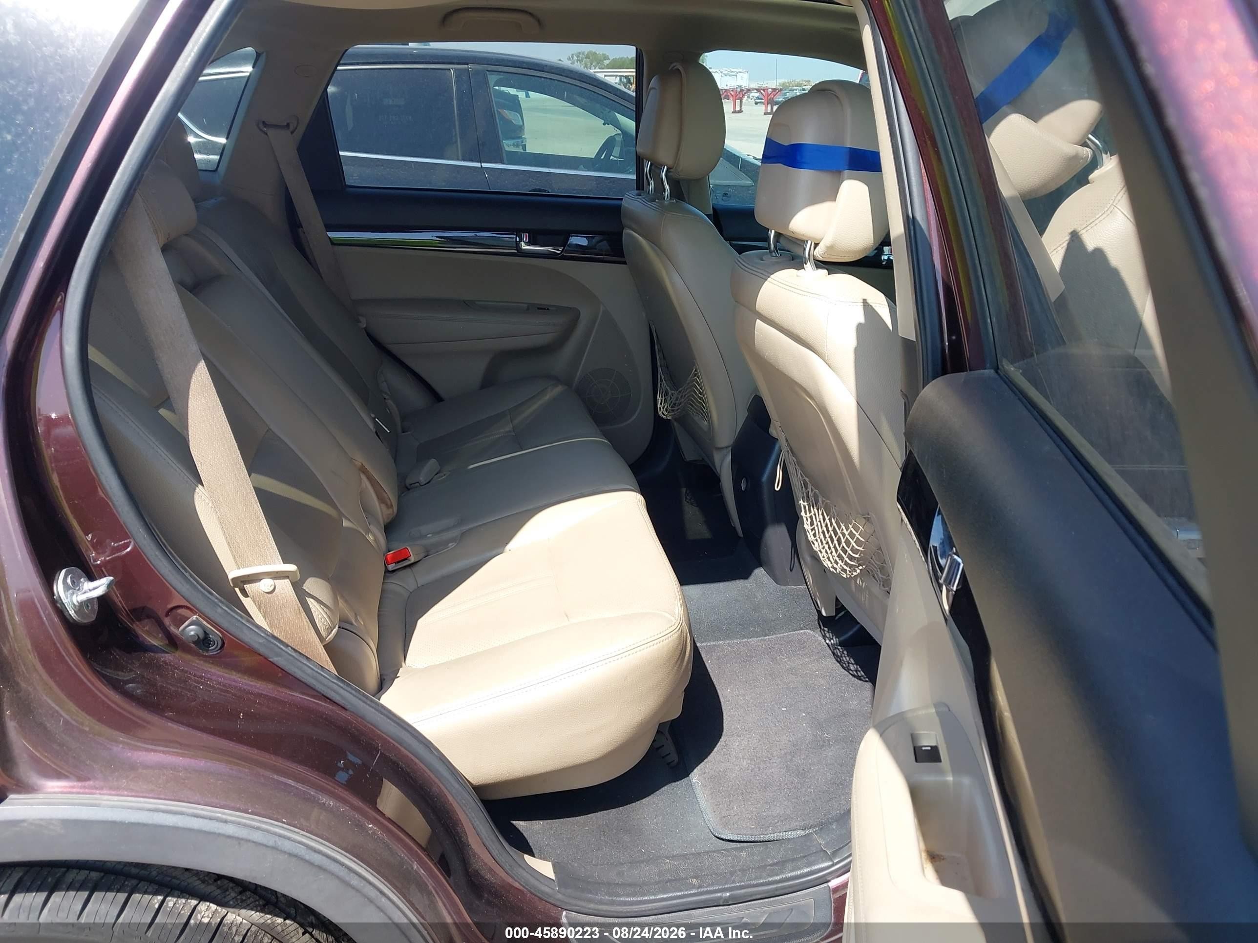 2011 Kia Sorento Ex V6 Burgundy vin: 5XYKU4A20BG062726