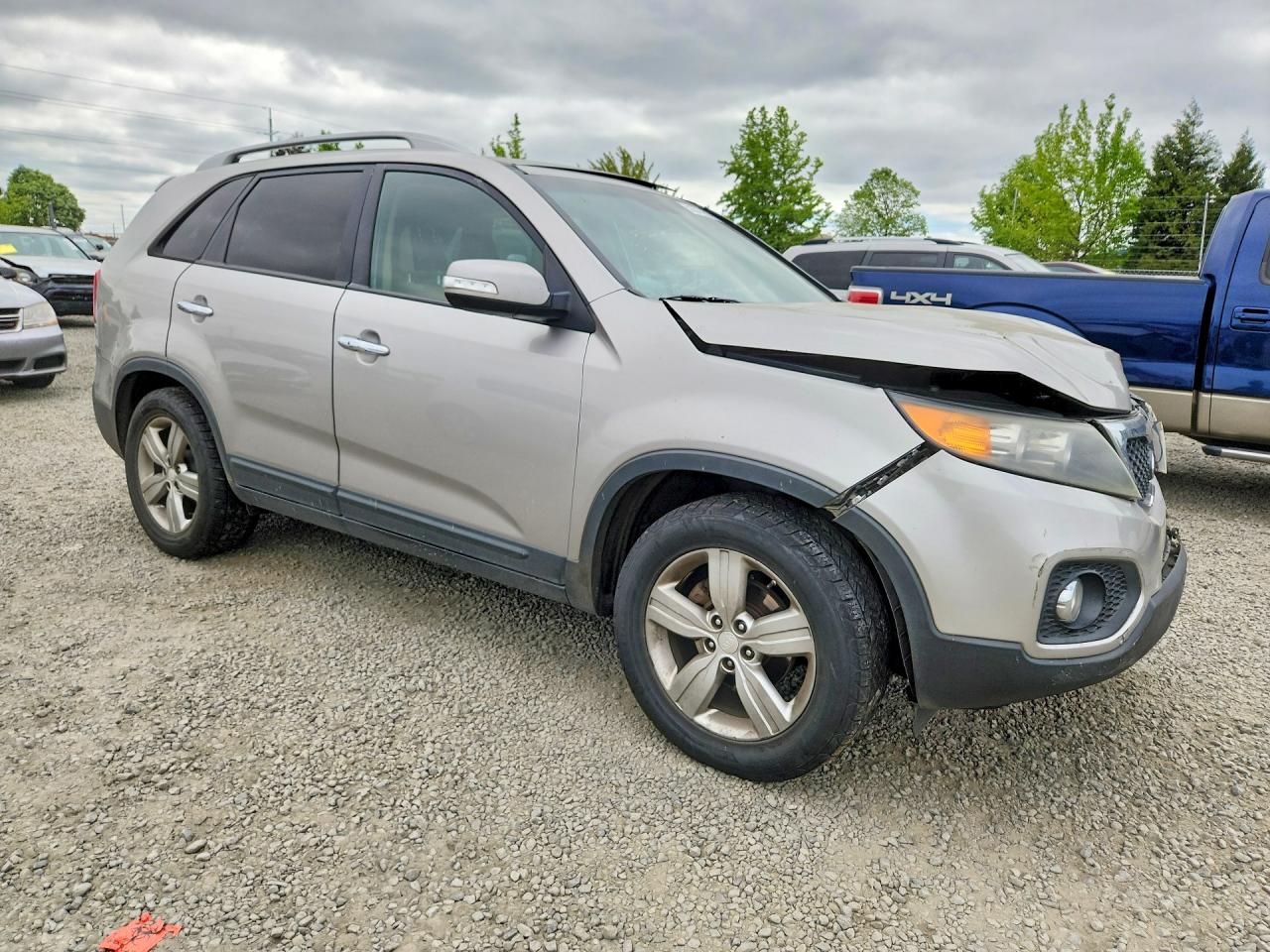 2013 Kia Sorento Ex Silver vin: 5XYKU4A20DG395950