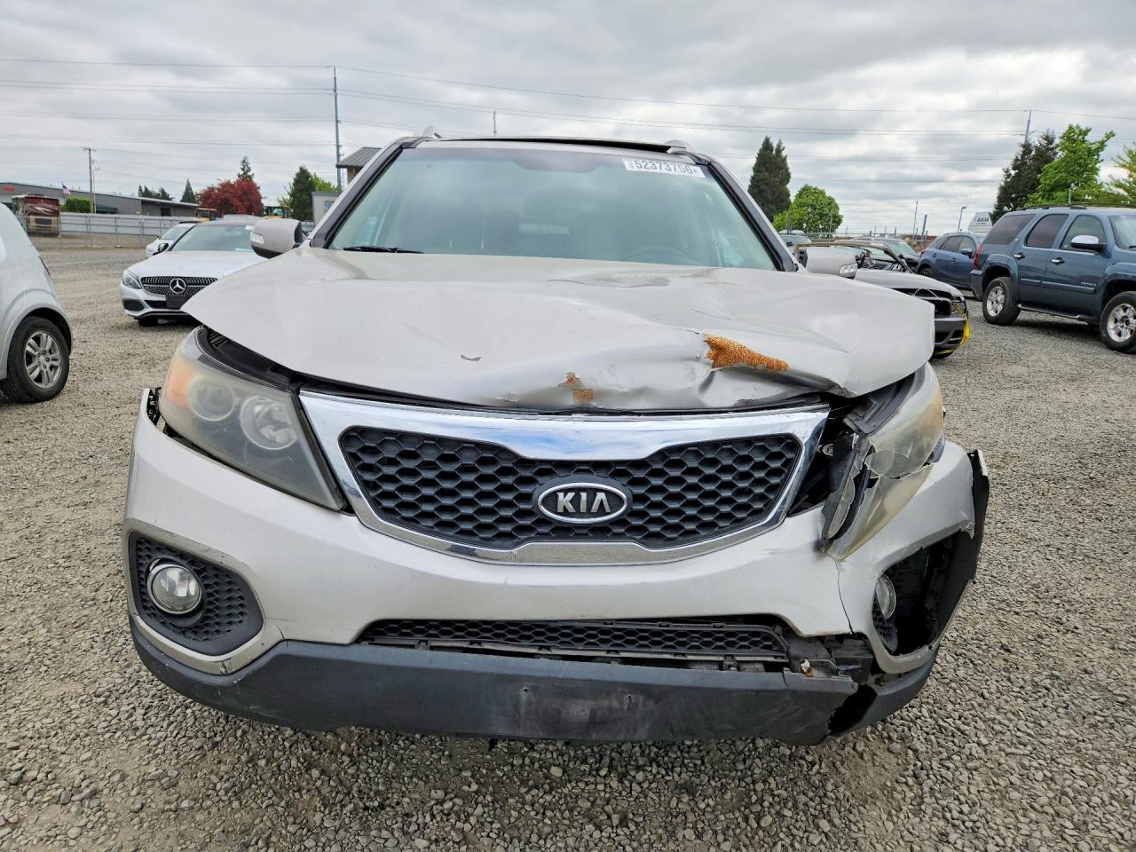 2013 Kia Sorento Ex Silver vin: 5XYKU4A20DG395950