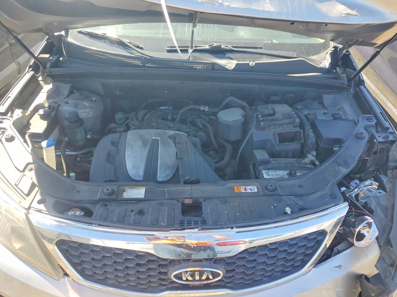 2013 Kia Sorento Ex Silver vin: 5XYKU4A20DG395950