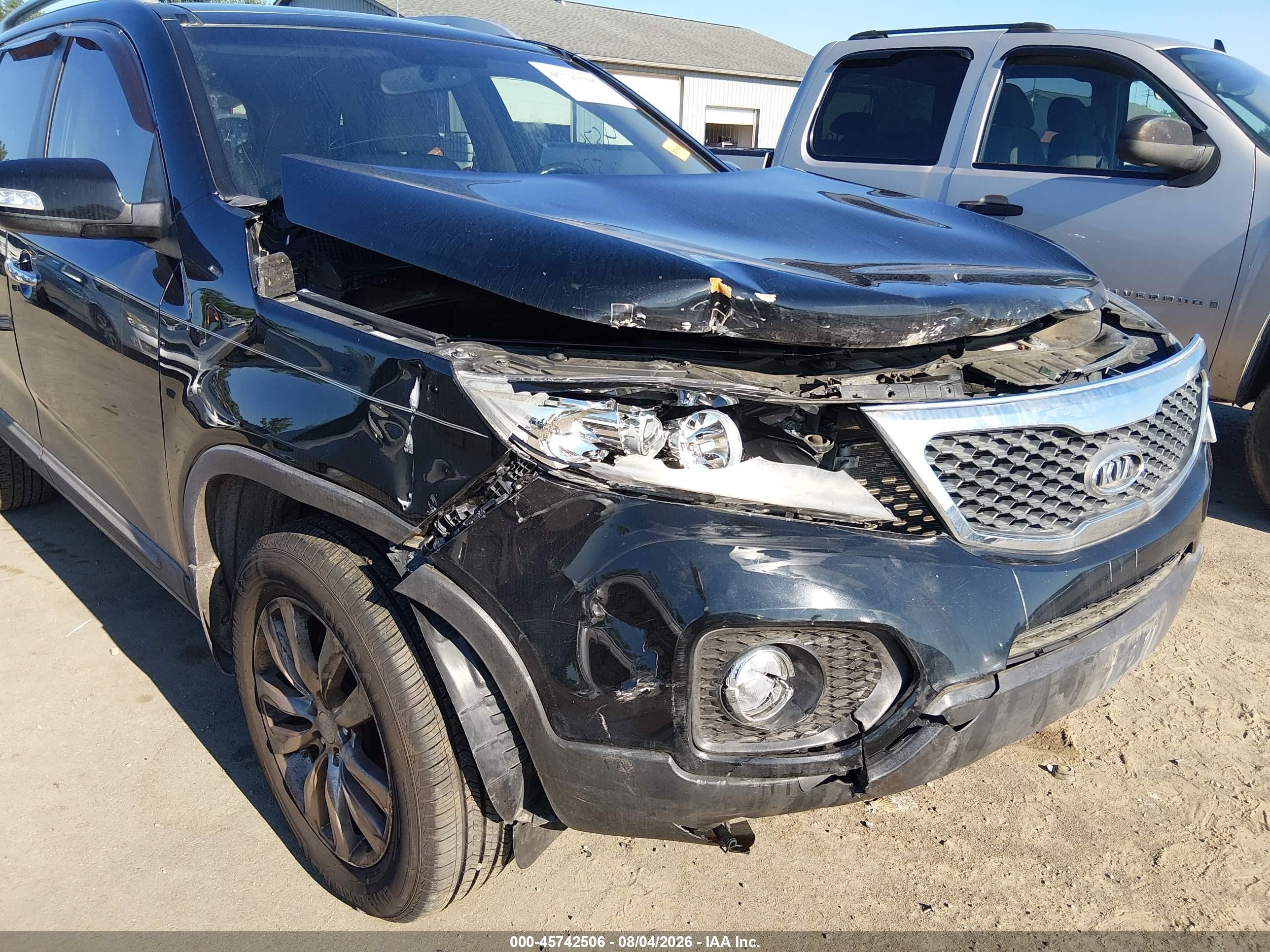 2011 Kia Sorento Ex V6 Черный vin: 5XYKU4A21BG046907