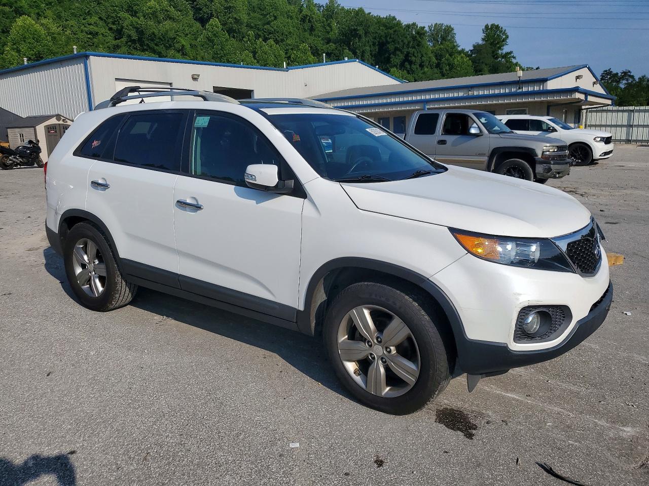 2013 Kia Sorento Ex White vin: 5XYKU4A21DG320397
