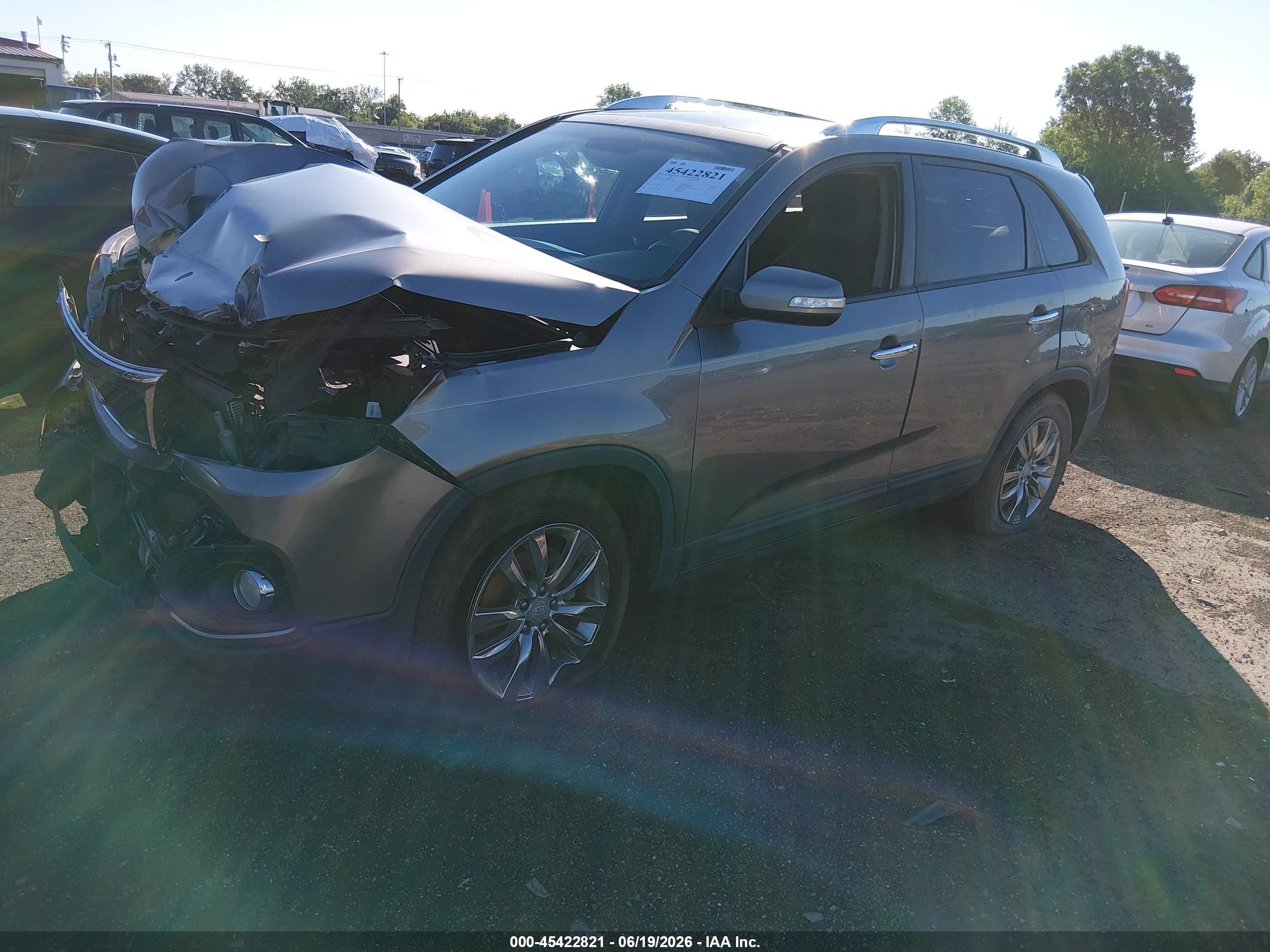 2011 Kia Sorento Ex V6 Gray vin: 5XYKU4A22BG113675