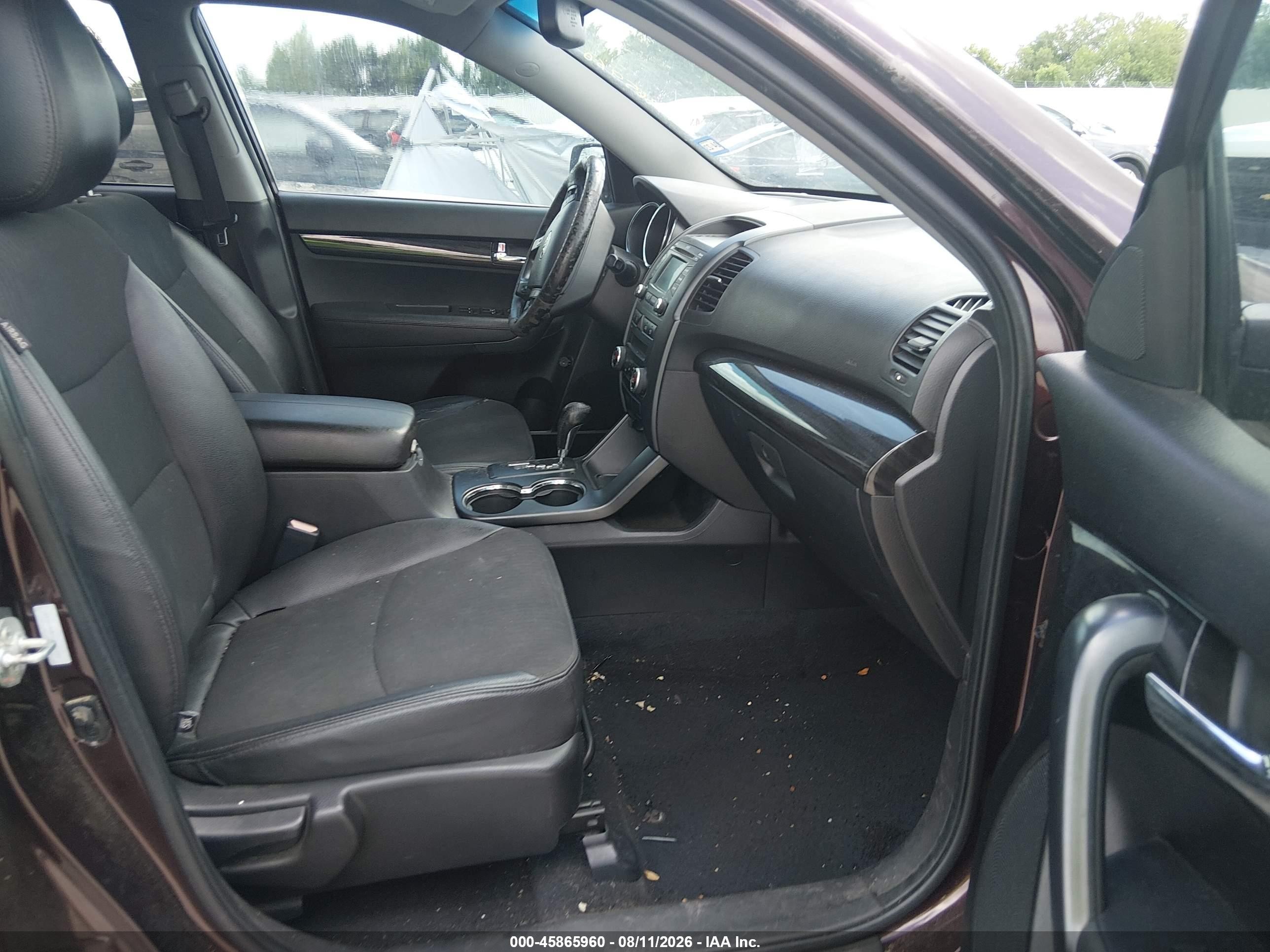 2012 Kia Sorento Ex V6 Maroon vin: 5XYKU4A23CG191349