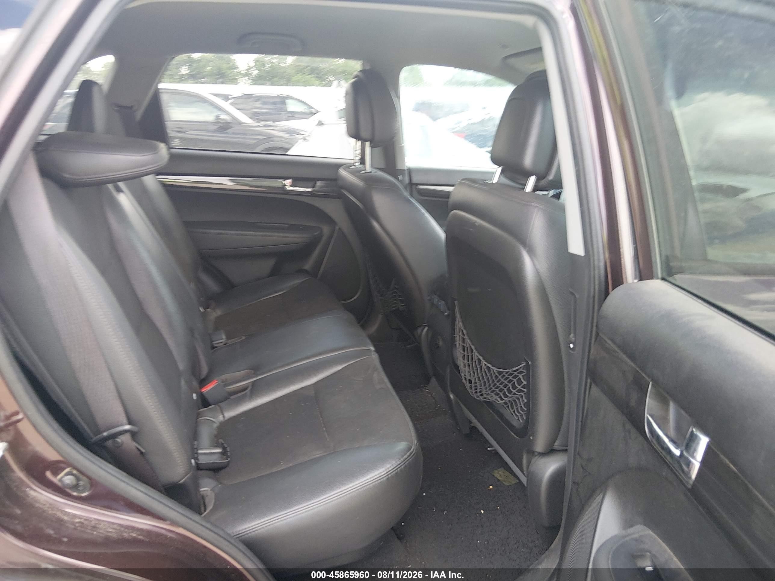 2012 Kia Sorento Ex V6 Maroon vin: 5XYKU4A23CG191349