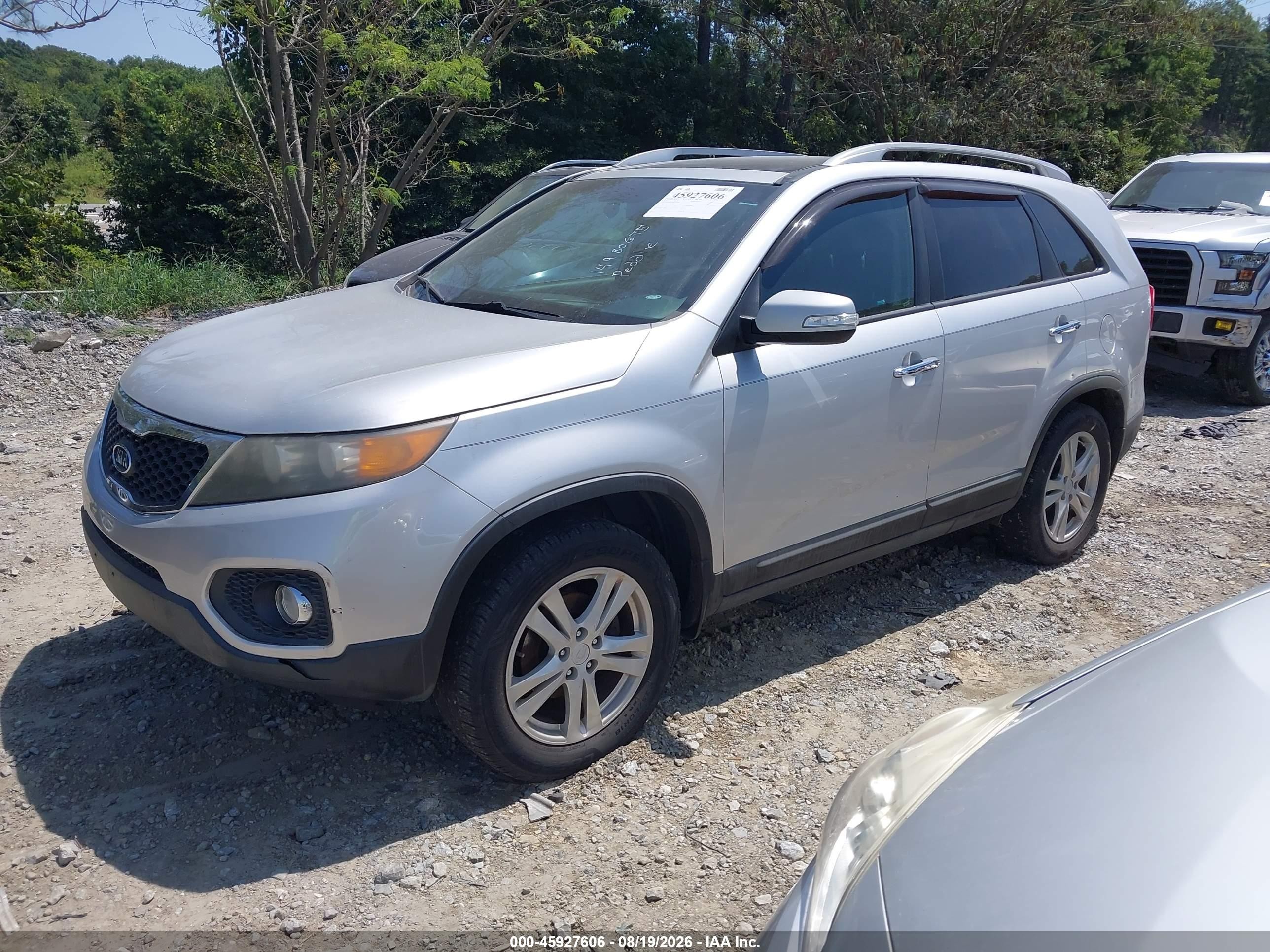 2011 Kia Sorento Ex V6 Серебряный vin: 5XYKU4A24BG041829