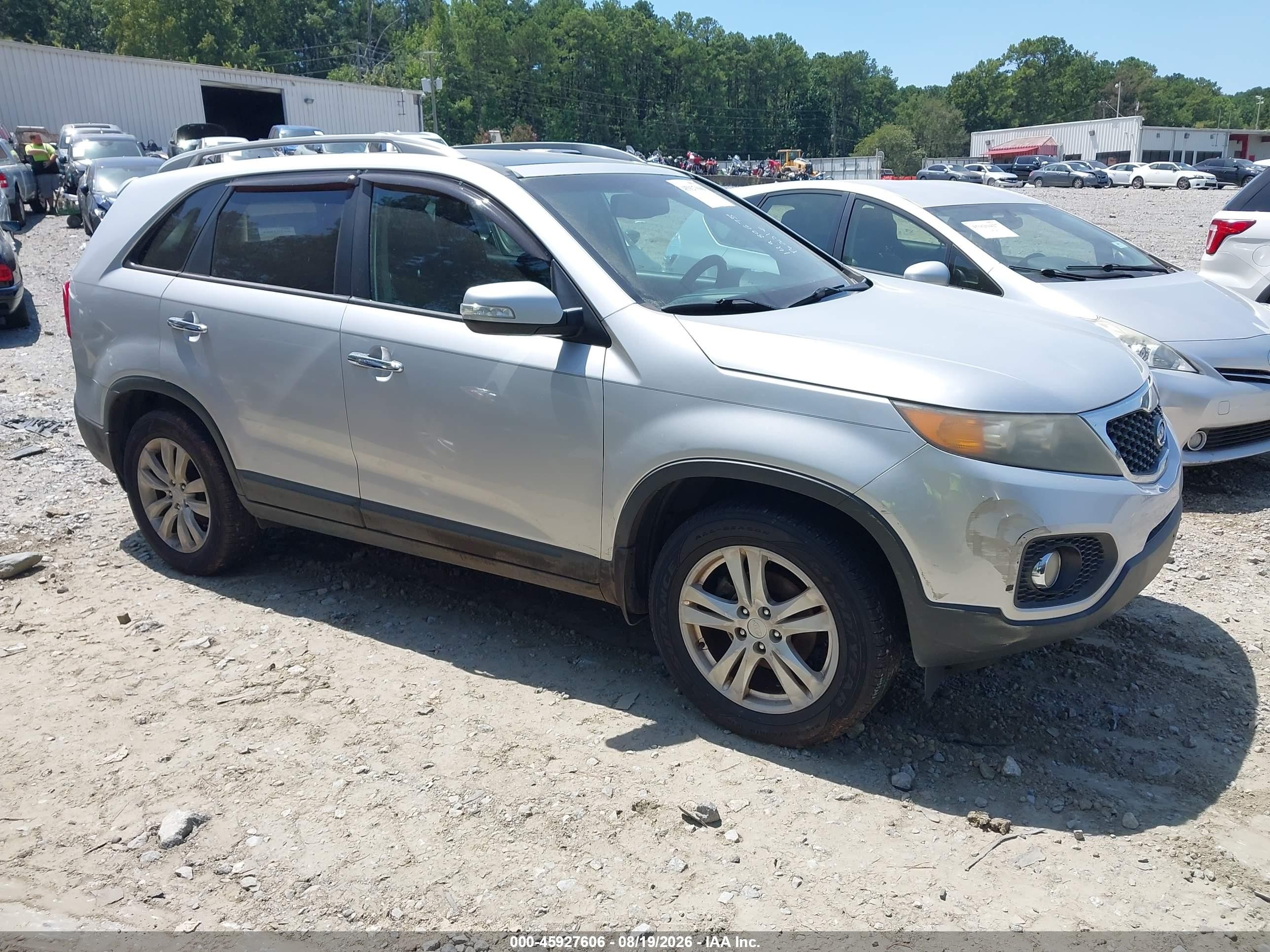 2011 Kia Sorento Ex V6 Серебряный vin: 5XYKU4A24BG041829