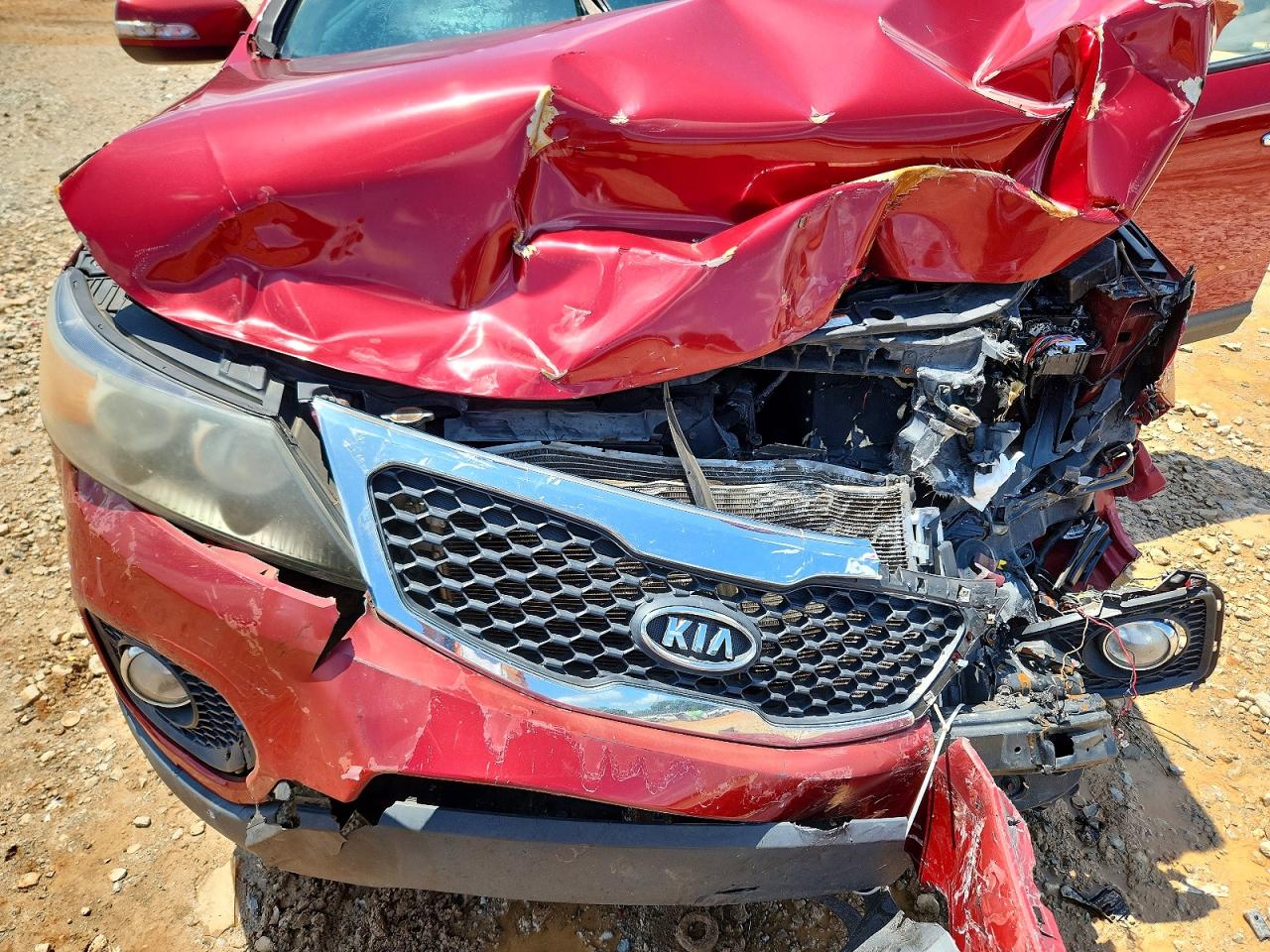 2011 Kia Sorento Ex Красный vin: 5XYKU4A24BG043886