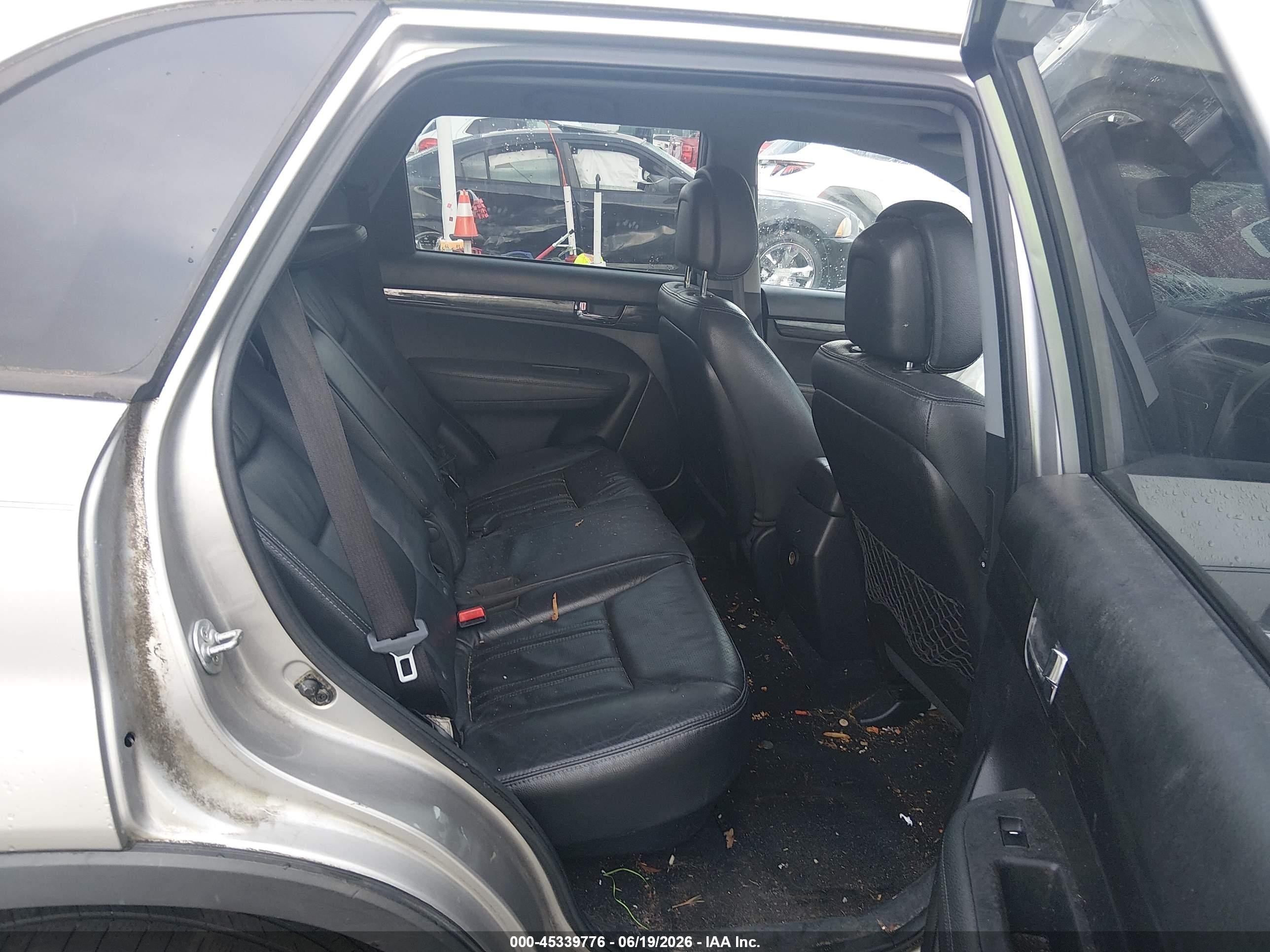 2013 Kia Sorento Ex V6 Gray vin: 5XYKU4A24DG380139