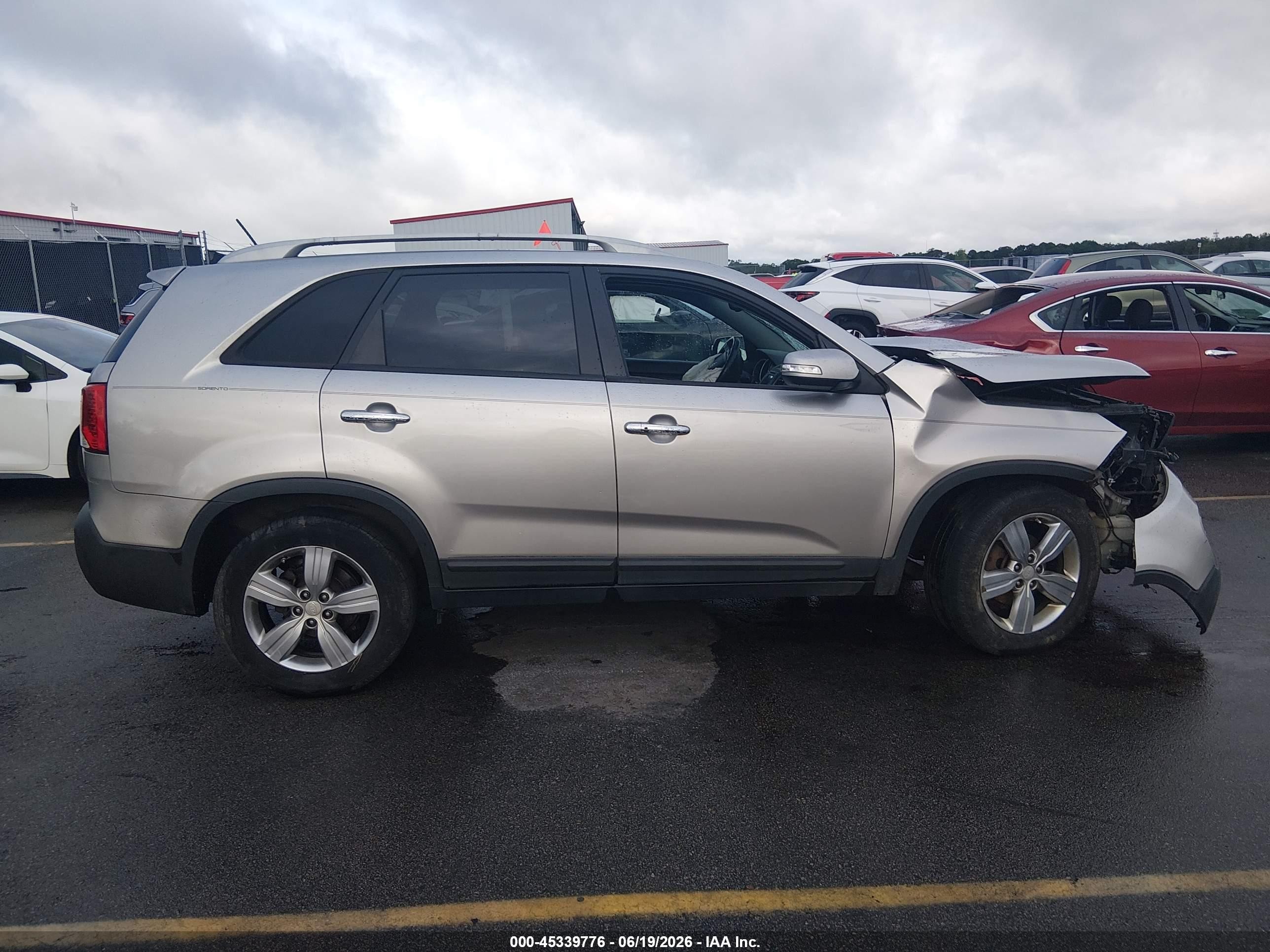 2013 Kia Sorento Ex V6 Gray vin: 5XYKU4A24DG380139