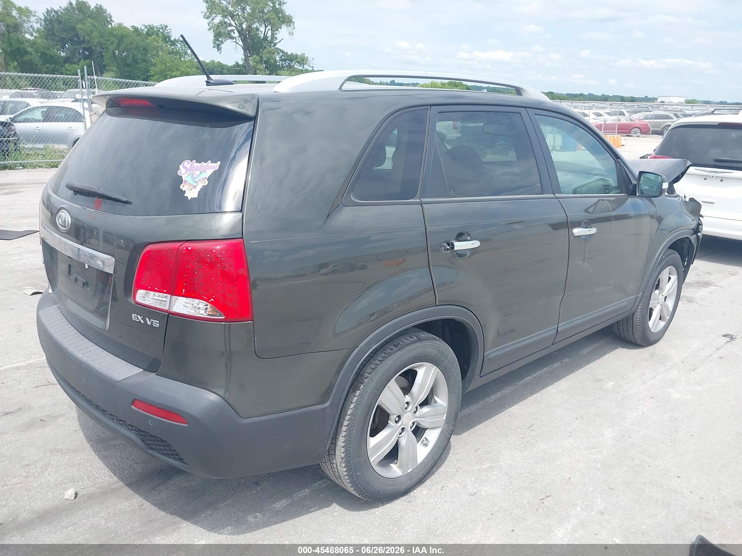 2012 Kia Sorento Ex V6 Green vin: 5XYKU4A25CG229034